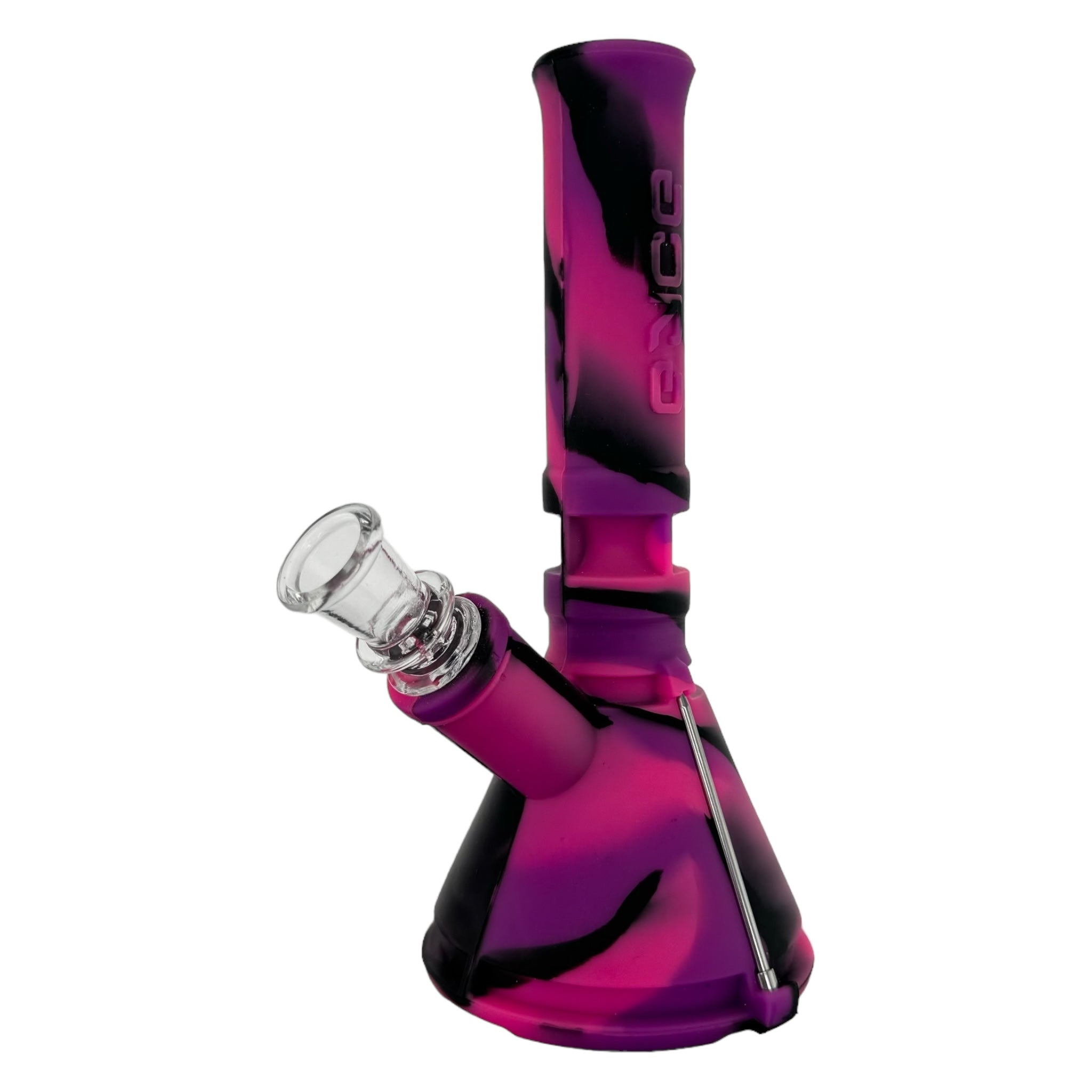 Eyce Mini Silicone Rubber Bong Pink And Black