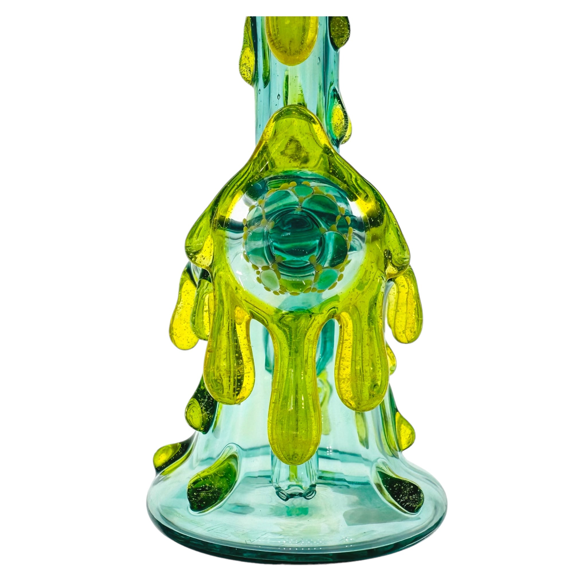 EBOX Glass Art - Heady glass Custom Dab Rig Honey Oil Drip & Matching Drop Down