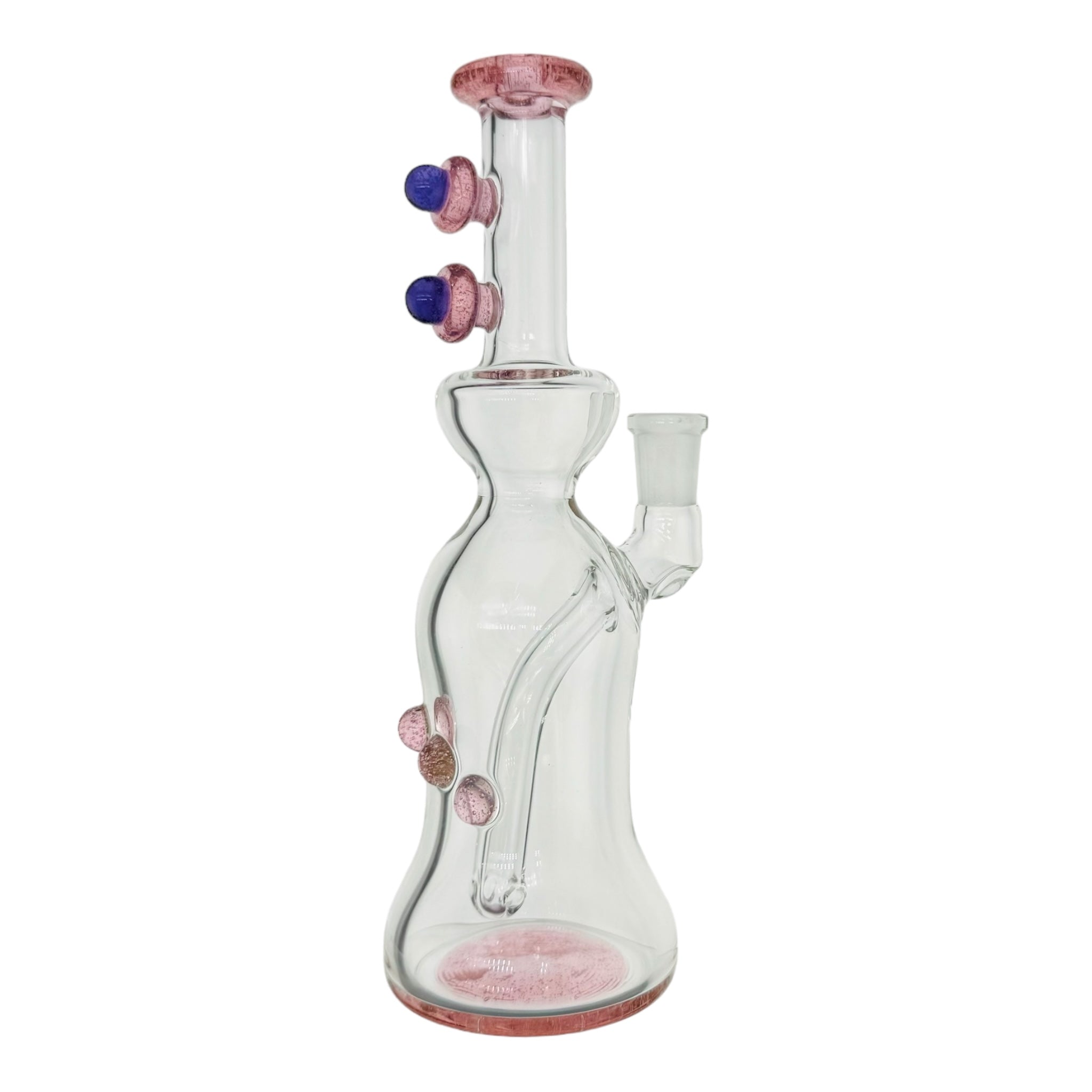 pink cute bong custom heady pipe handmade in california for sale 10mm fitting