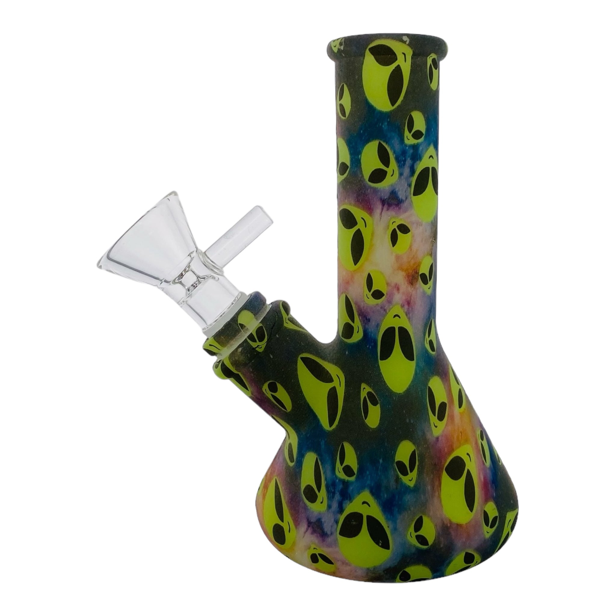 5 Inch cute Mini Silicone Rubber Bong With Alien Heads