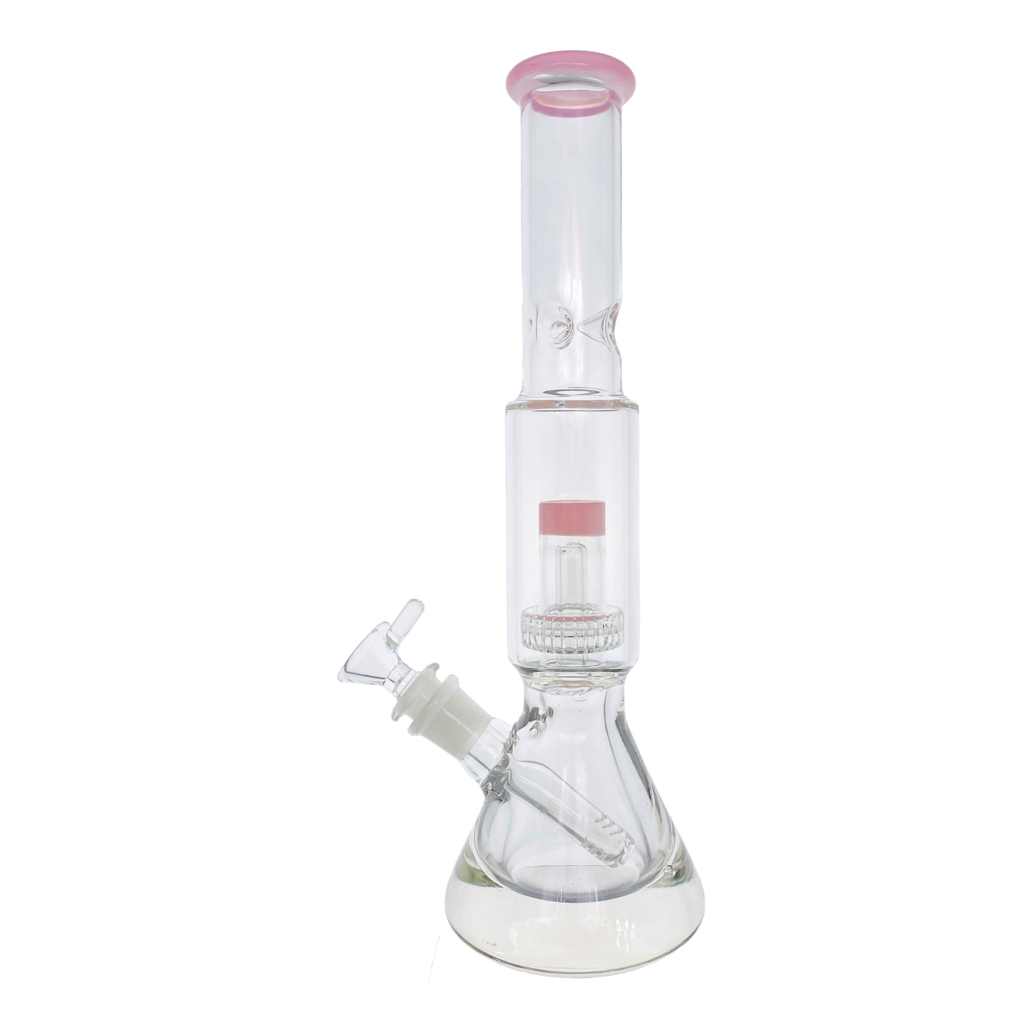 pink bong for weed with perc & extra thick beaker base 12 inches for sale free shipping