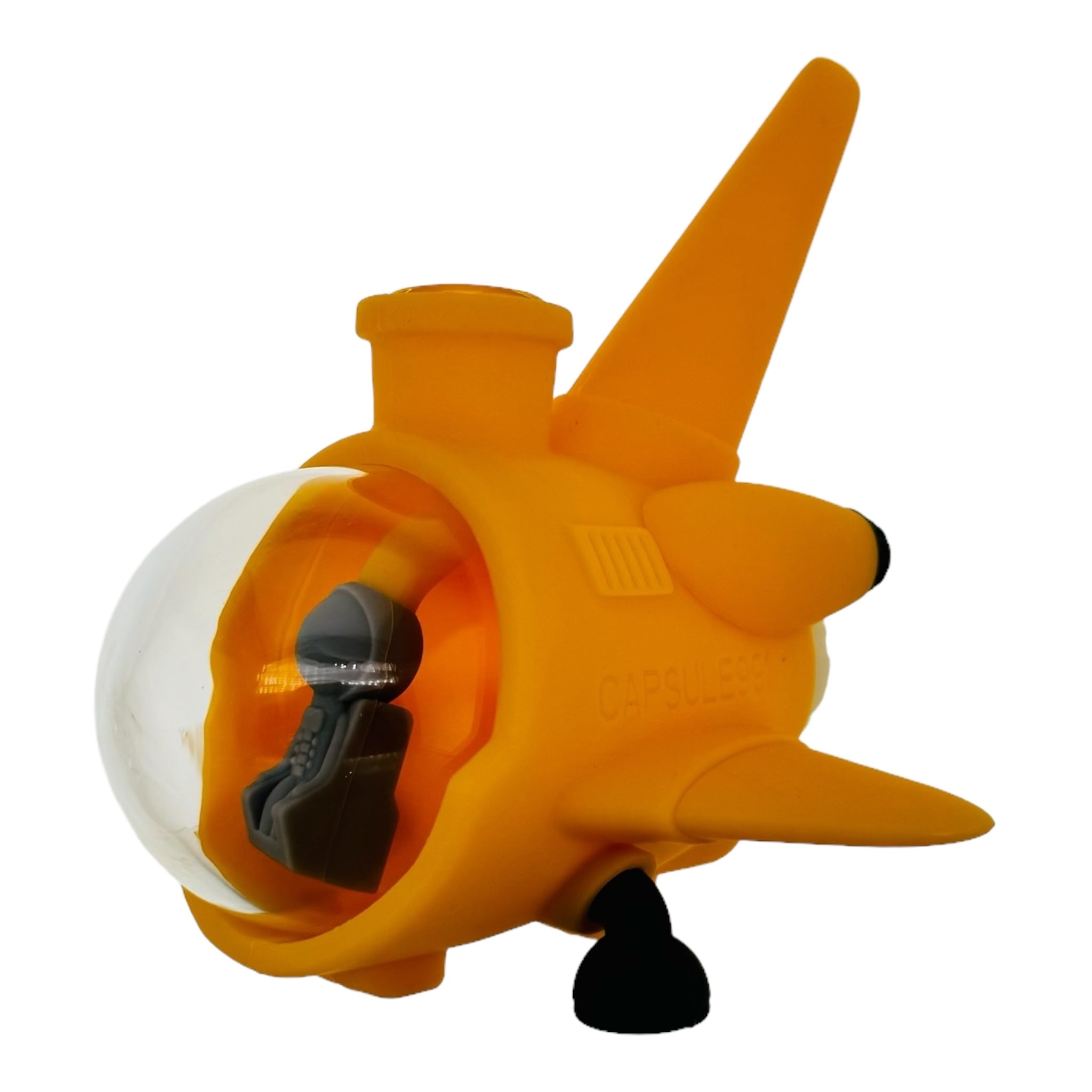 Yellow Space Ship Silicone Rubber Water Pipe Bong for cannabis for sale