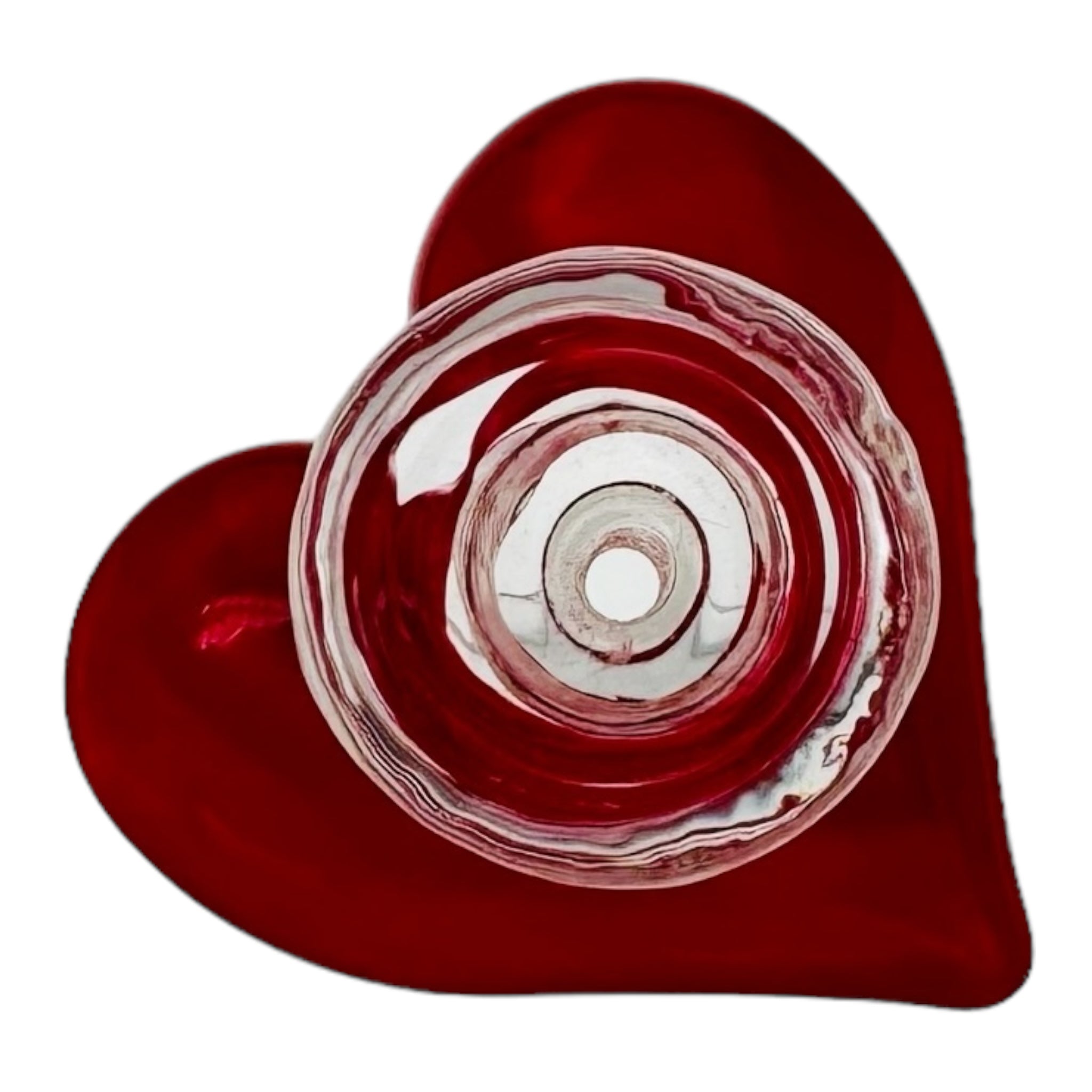 Pulsar Glass Red Valentine Heart Bong