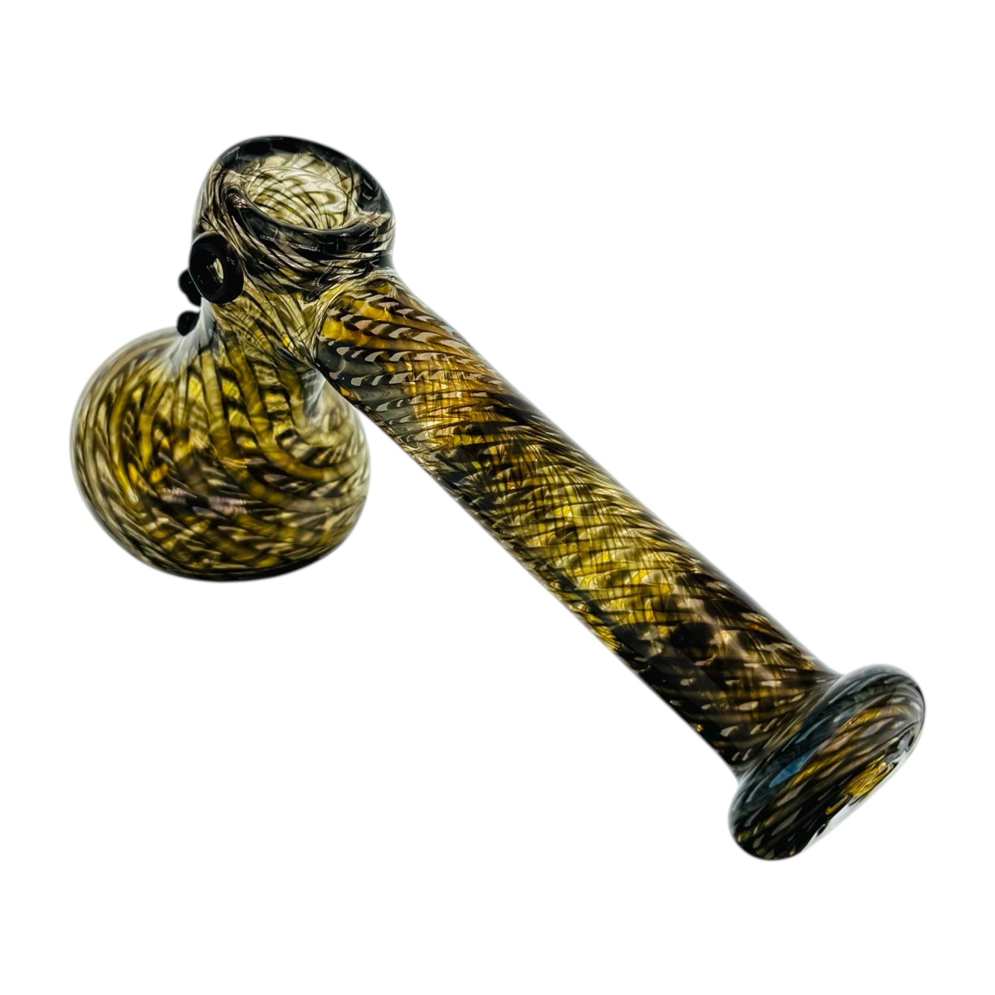 Black Wrap And Rake Hammer Bubbler Water Pipe on white back ground