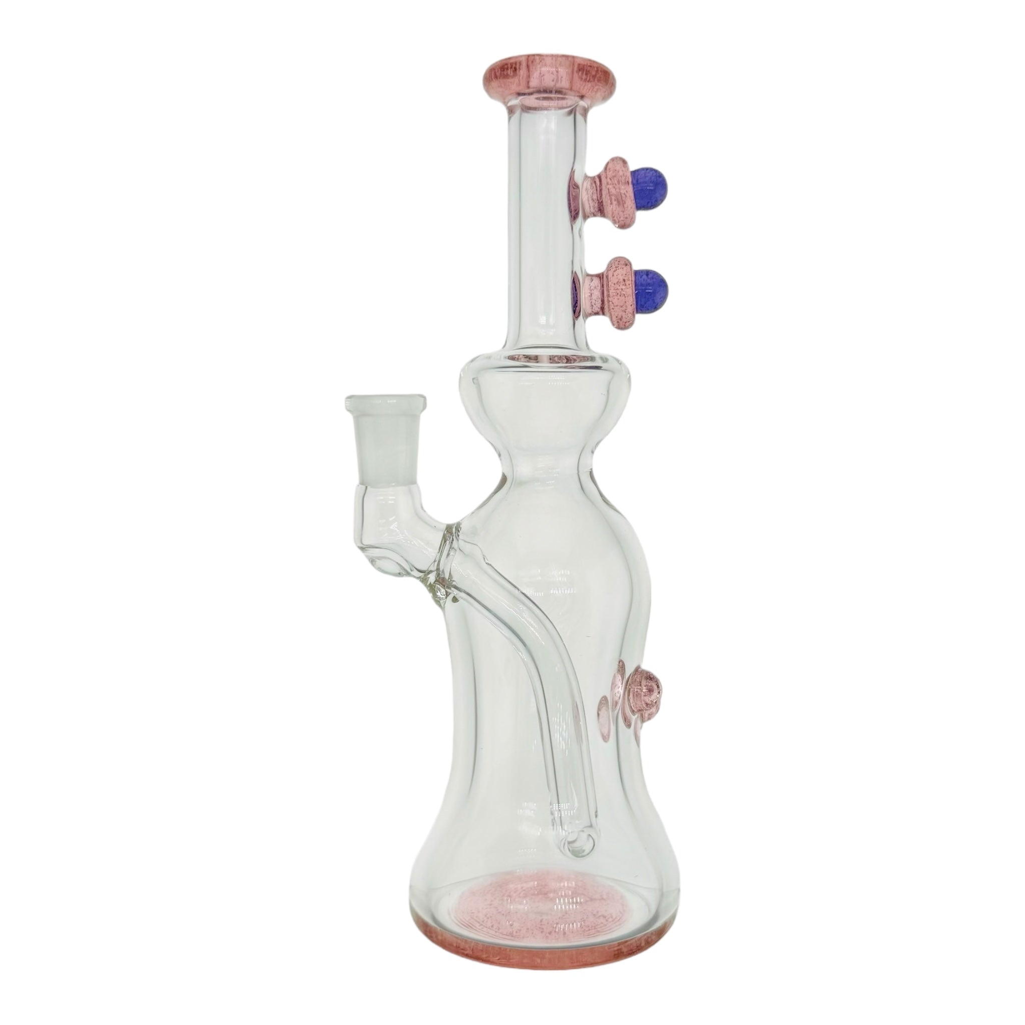 pink cute bong custom heady pipe handmade in california for sale 10mm fitting