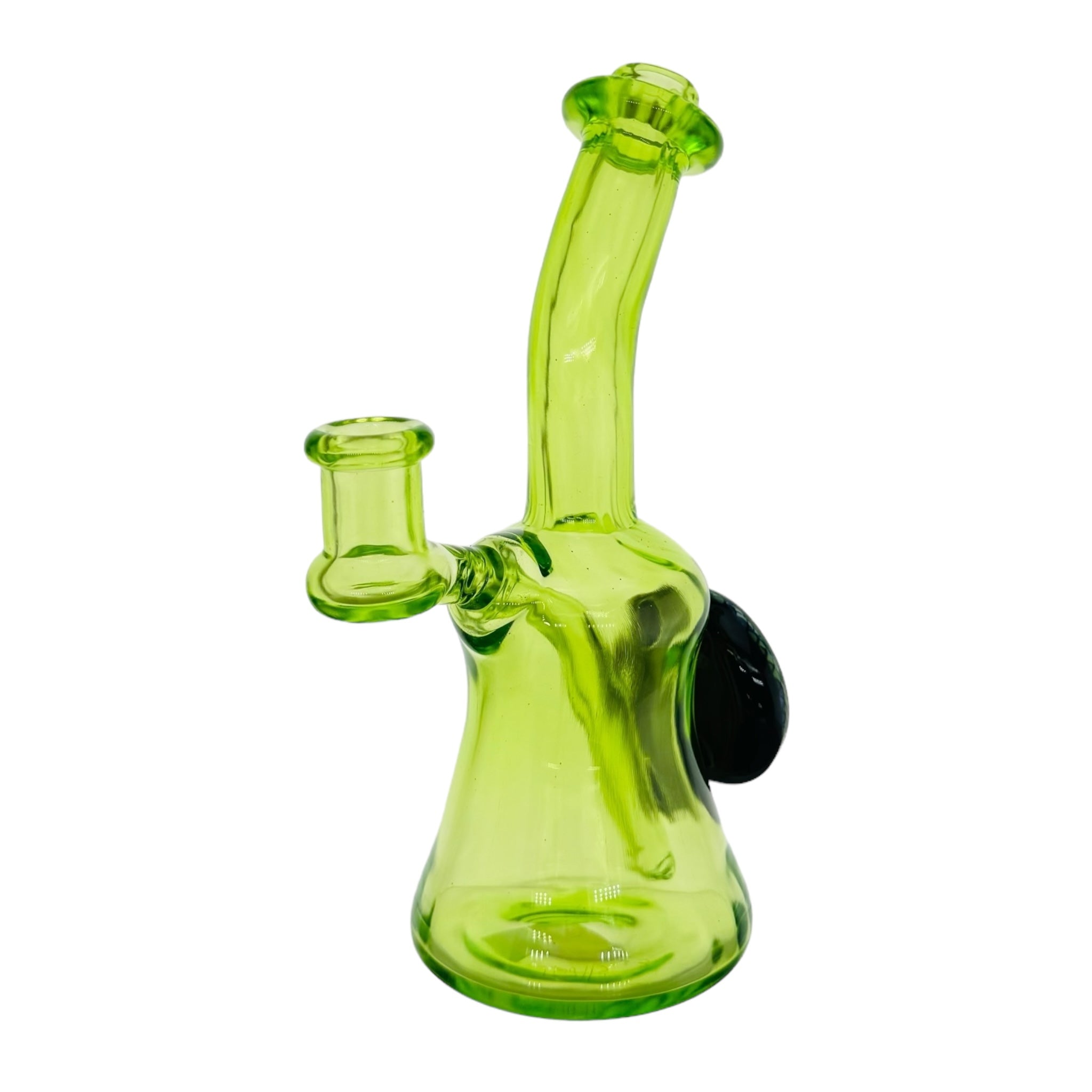 Ty Watts Heady Glass Dab Rig And Bong Hatorade Green Minitube With Quartz Swing Arm Bucket