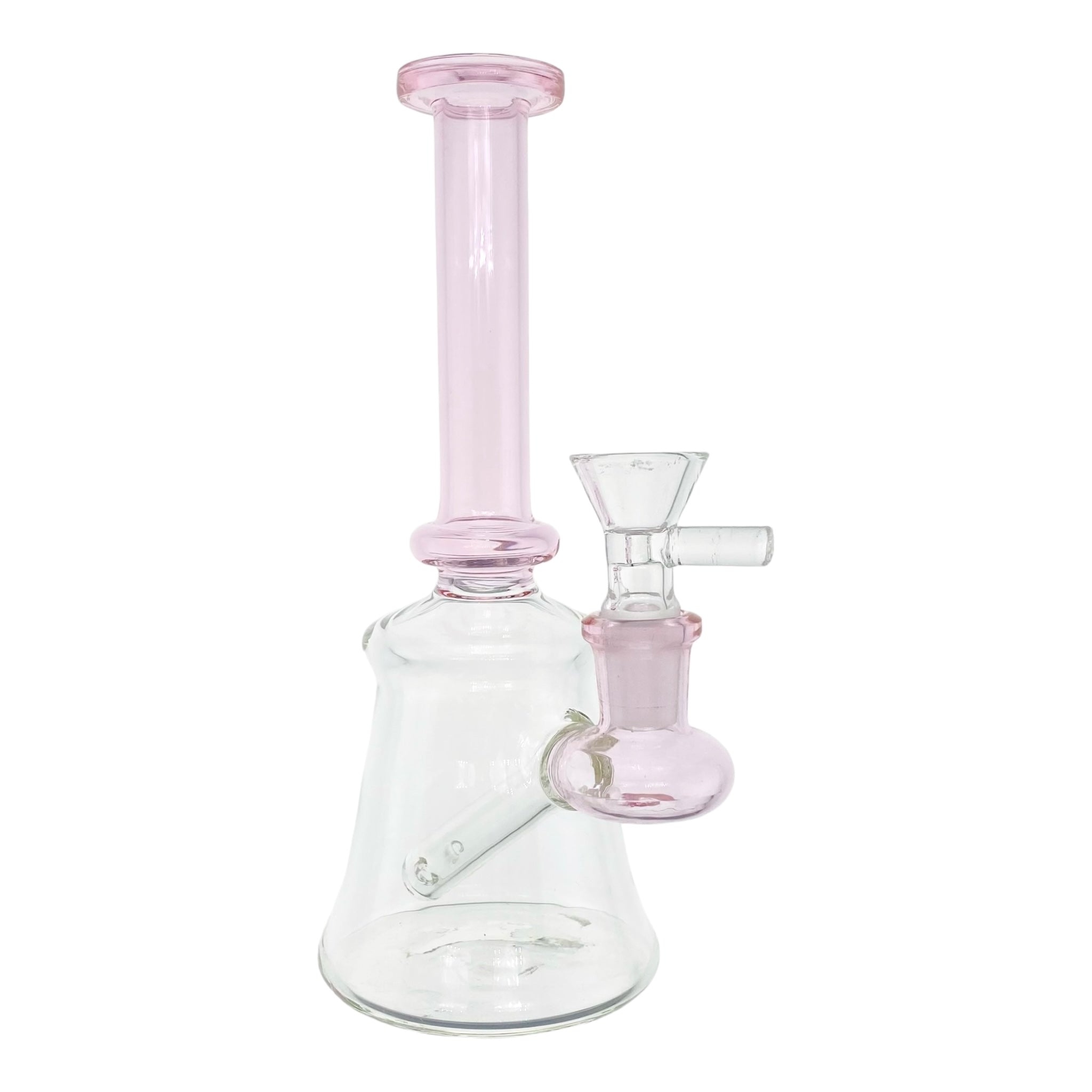 cute pink bong with mini tube shape 14mm fitting for sale free shipping