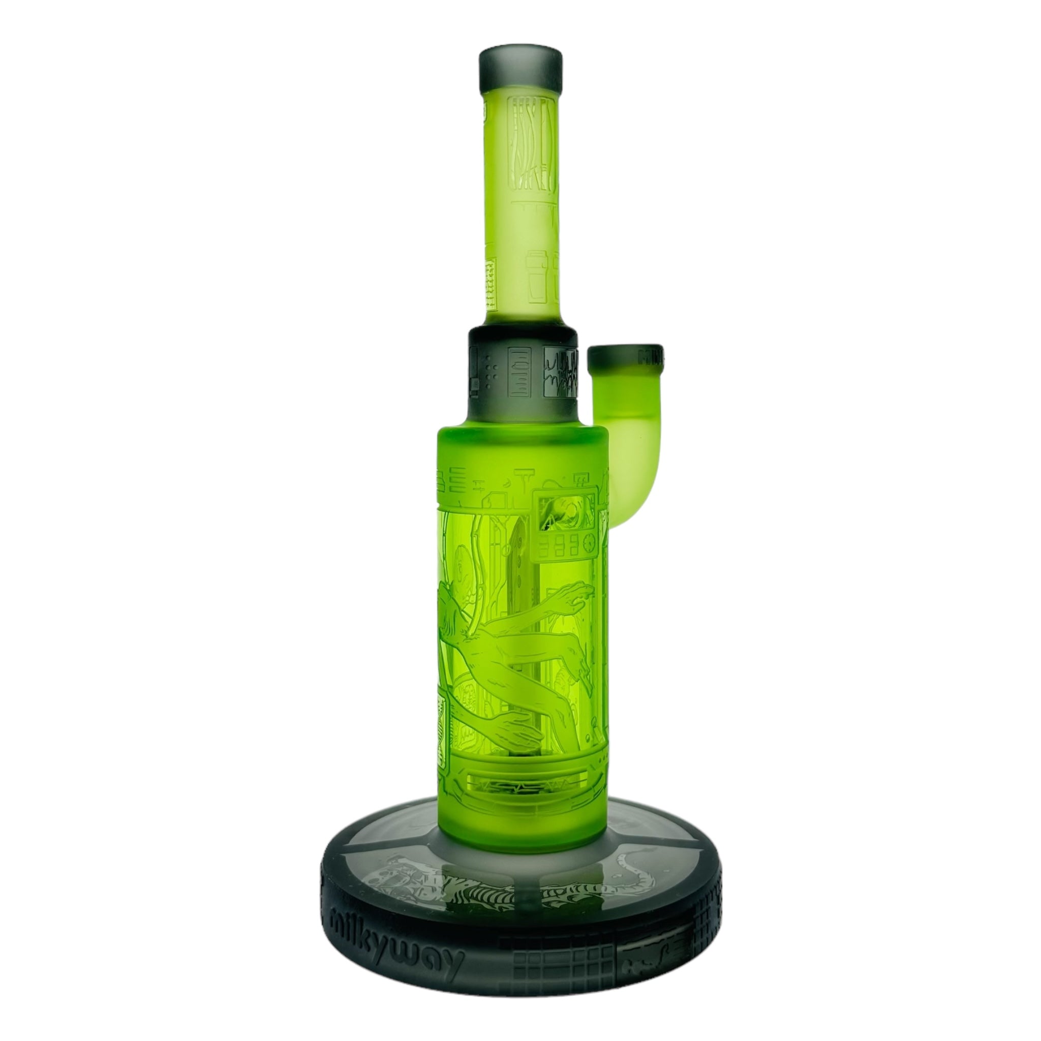 Milkyway Glass - Area 51 9″ Dab Rig Or Bong Green