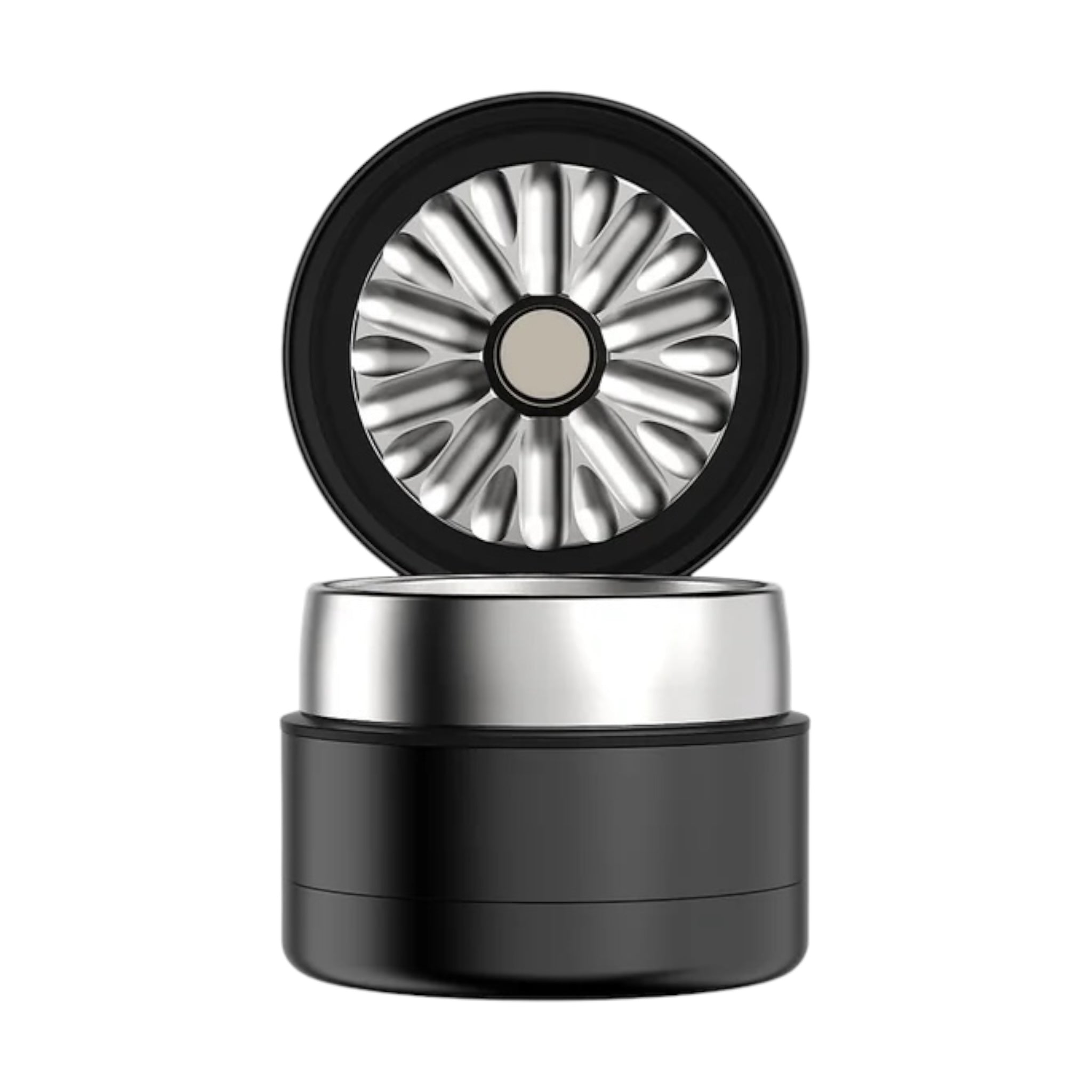 Flower Mill Grinder Next Gen Premium 2.0" Stainless Series - Black