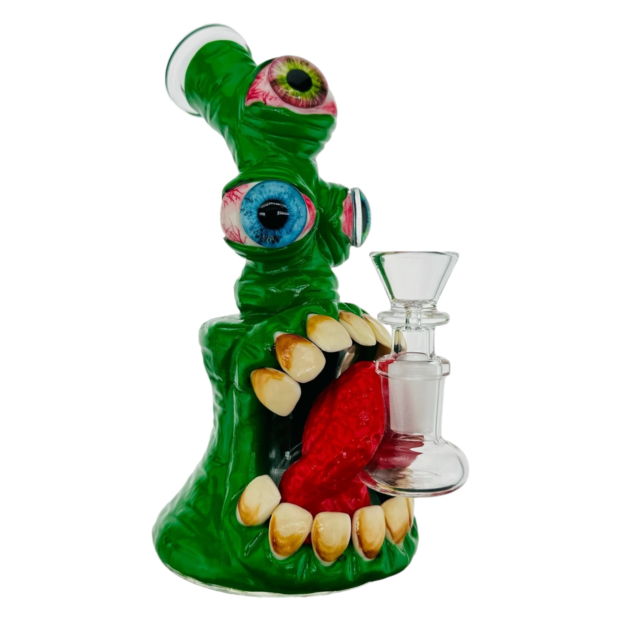 Green Three Eyed Monster Bong