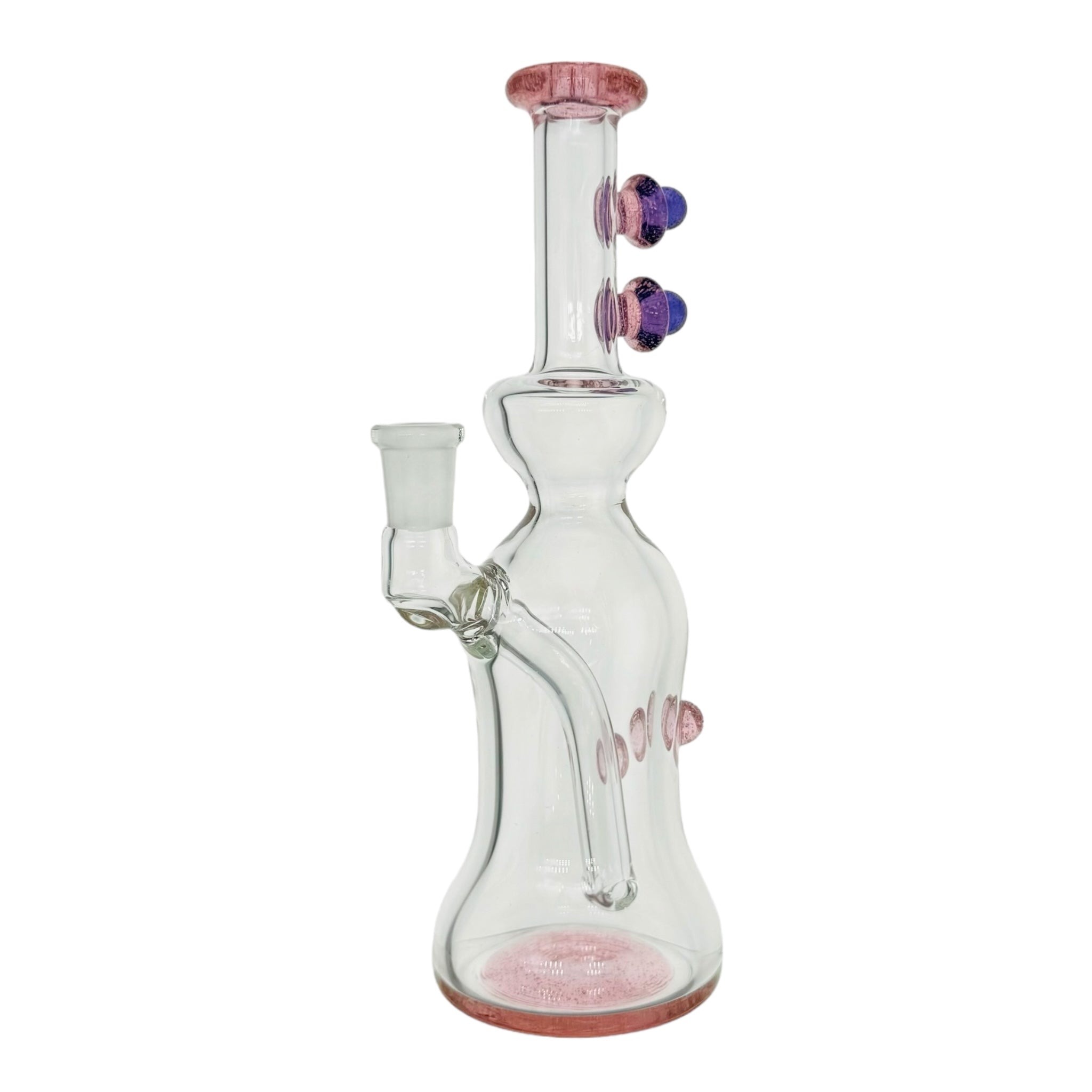 pink cute bong custom heady pipe handmade in california for sale 10mm fitting