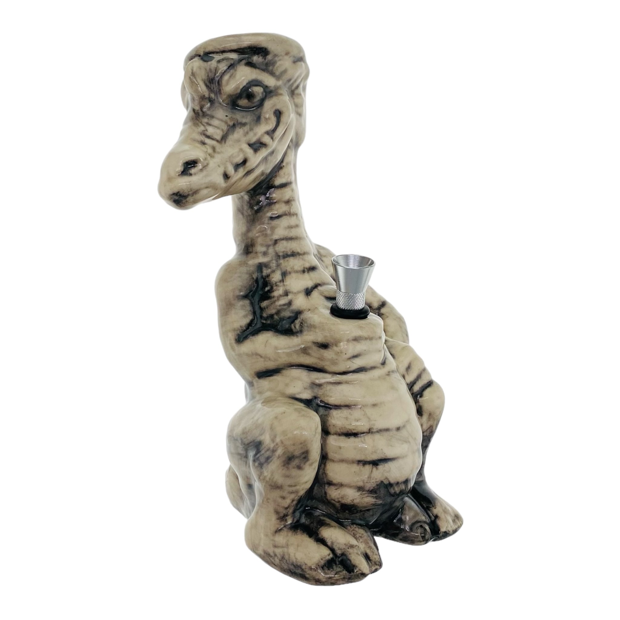 Ceramic Dragon Bong for weed with metal bowl for sale