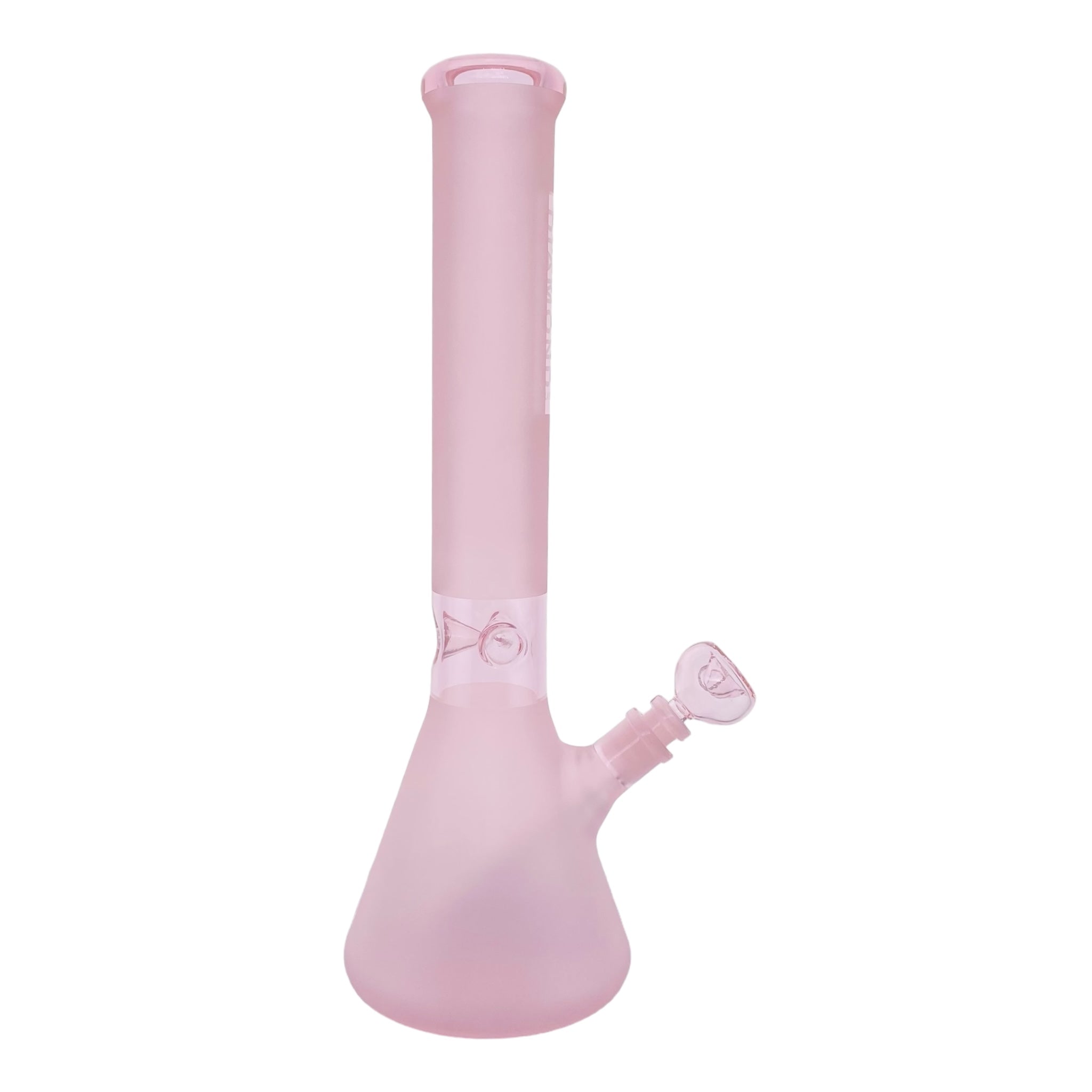 Diamond Glass Pink Beaker Bong 16 Inches