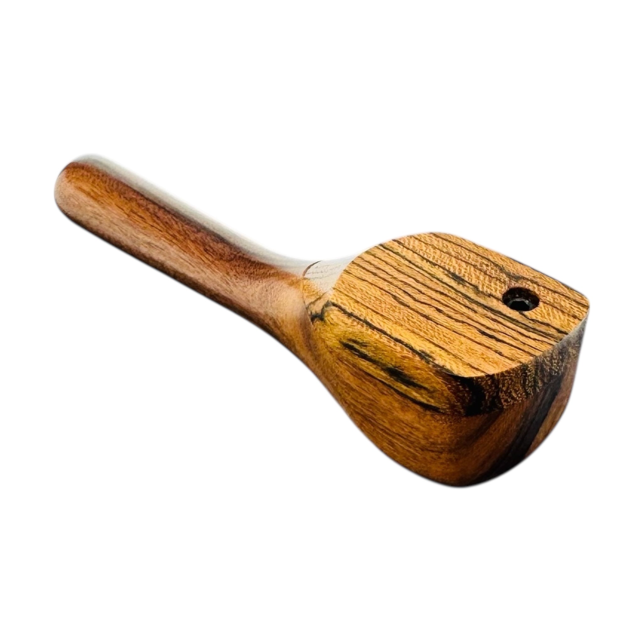 Wood Hand Pipe - 4.75" Hand Pipe With Swiveling Lid Cap