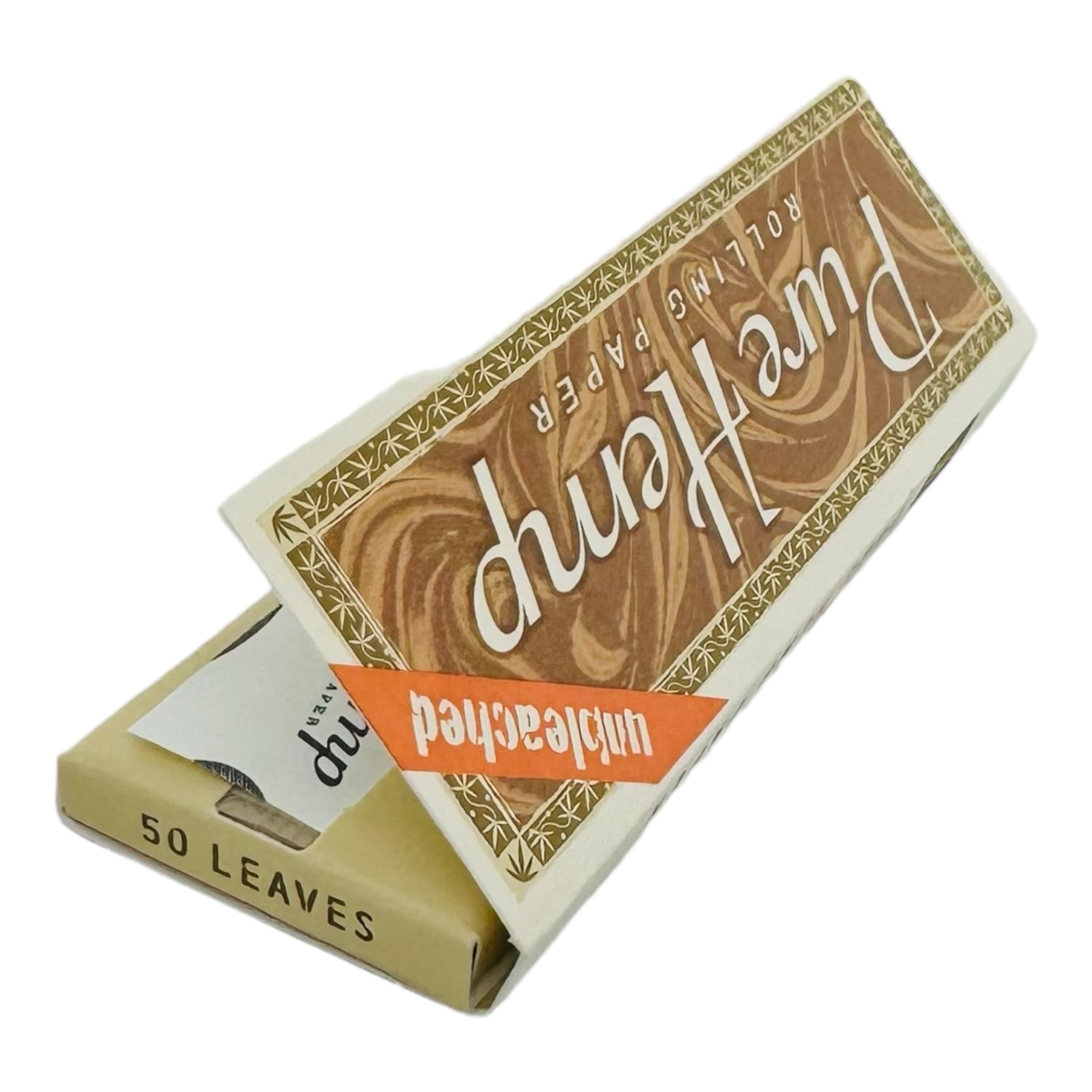 Pure Hemp Unbleached 1-1/4" Rolling Papers 5 individual Packs for sale