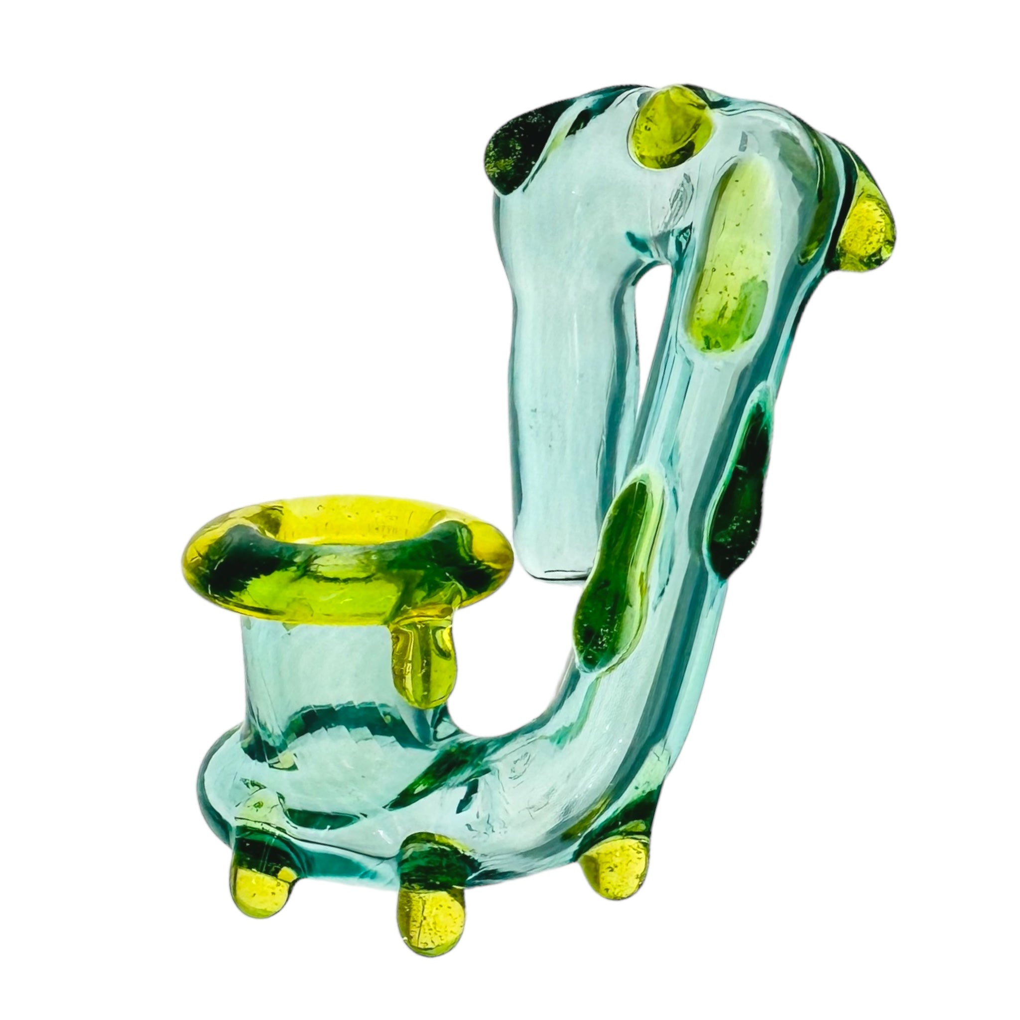 EBOX Glass Art - Heady glass Custom Dab Rig Honey Oil Drip & Matching Drop Down