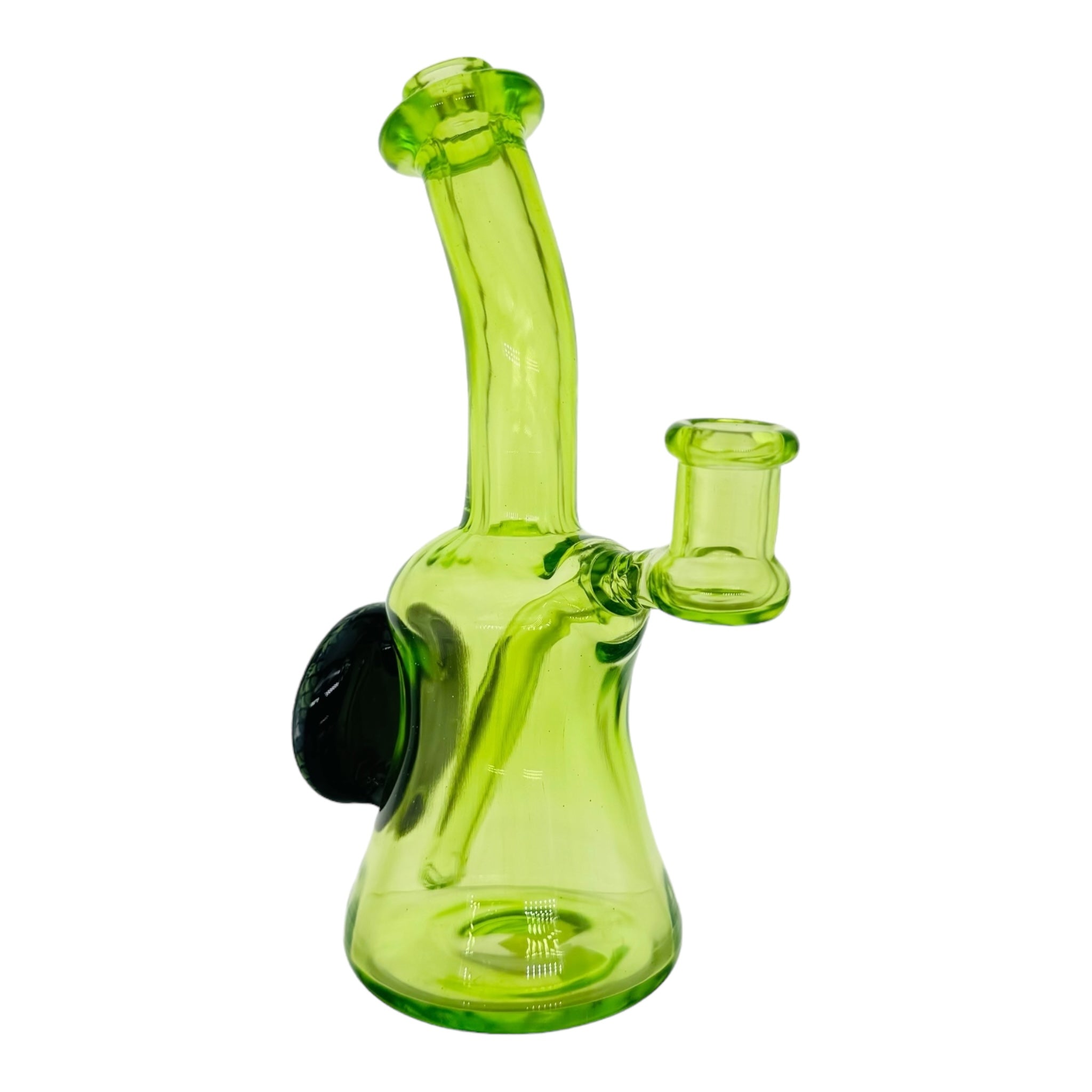 Ty Watts Heady Glass Dab Rig And Bong Hatorade Green Minitube With Quartz Swing Arm Bucket