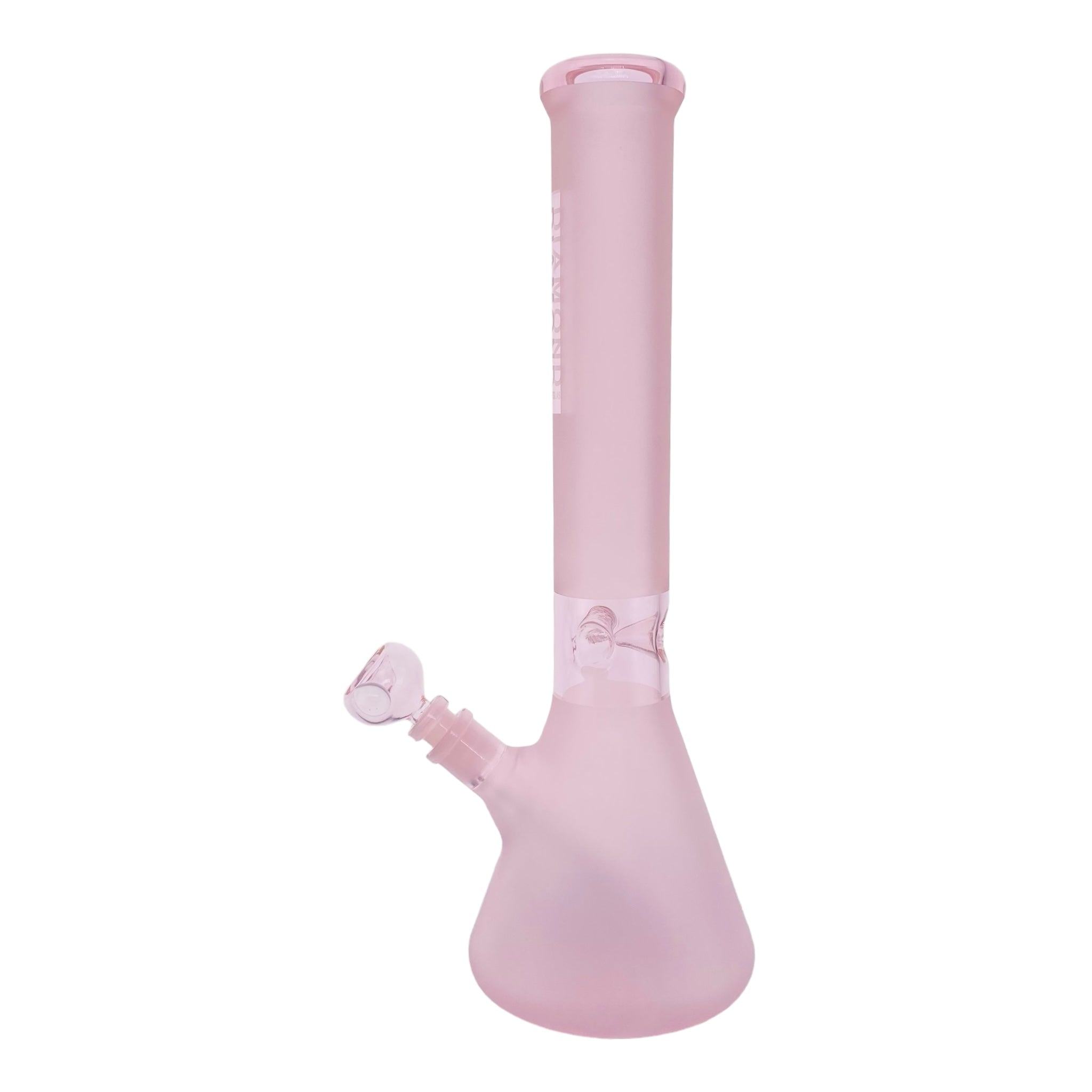 Diamond Glass Pink Beaker Bong 16 Inches