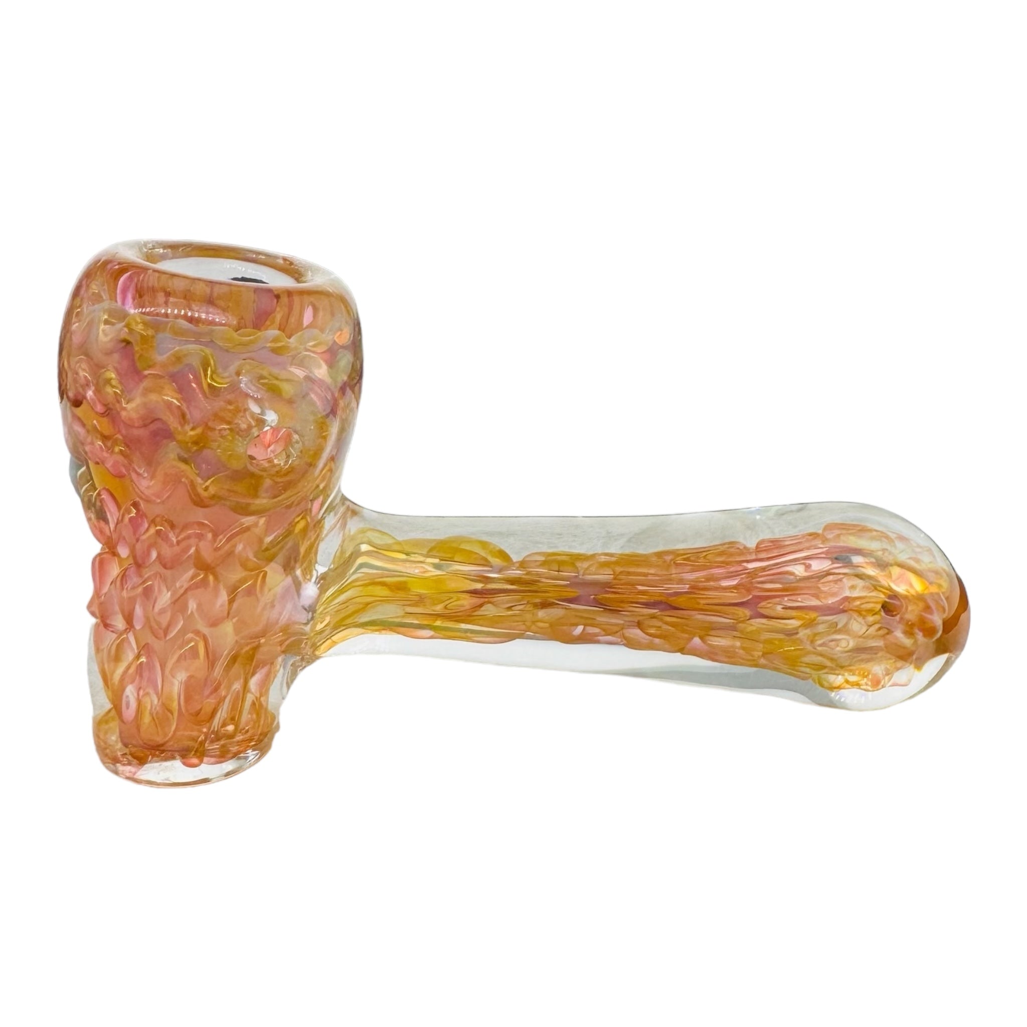Hammer Hand Pipe Medium Size Gold Fumed