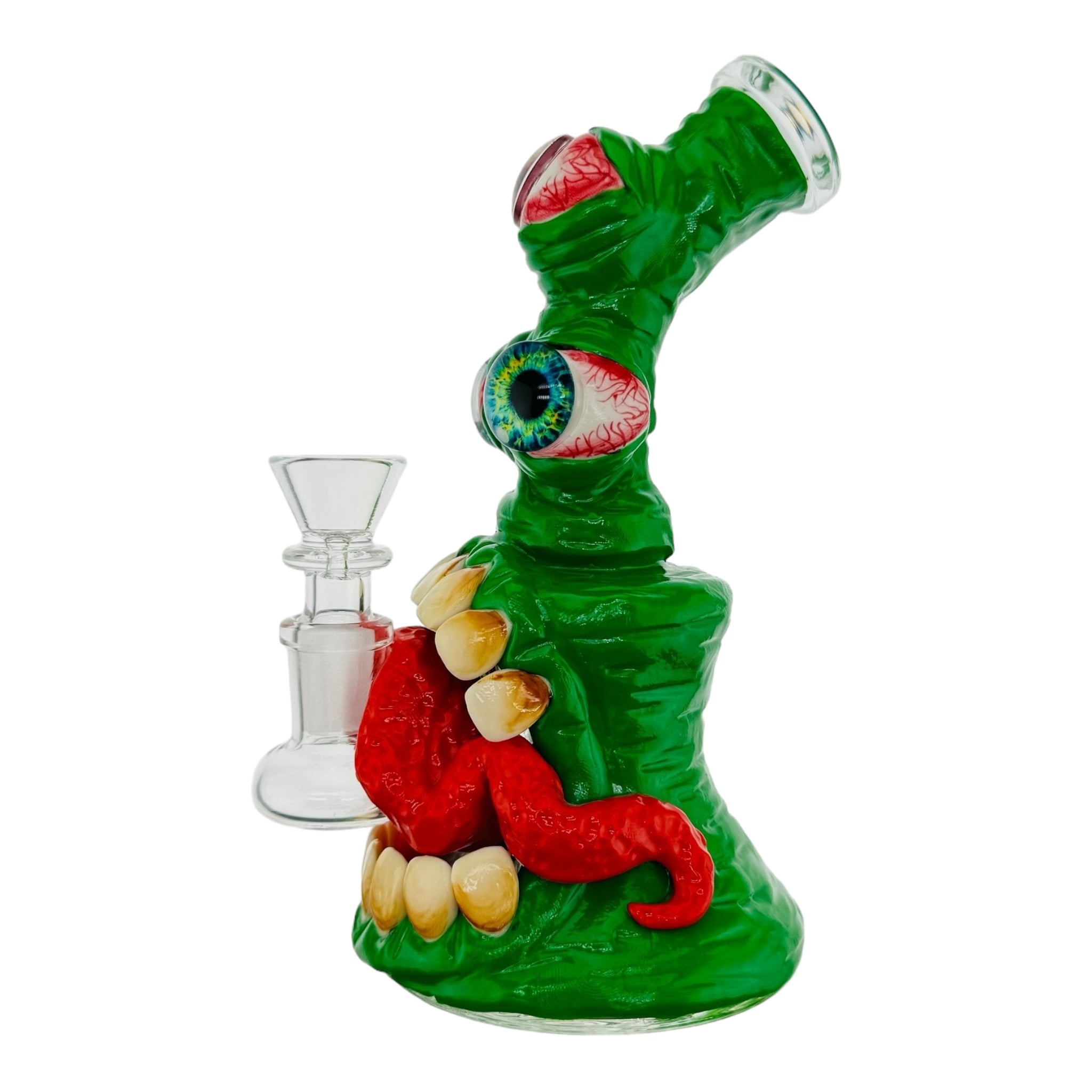 Green Three Eyed Monster Bong