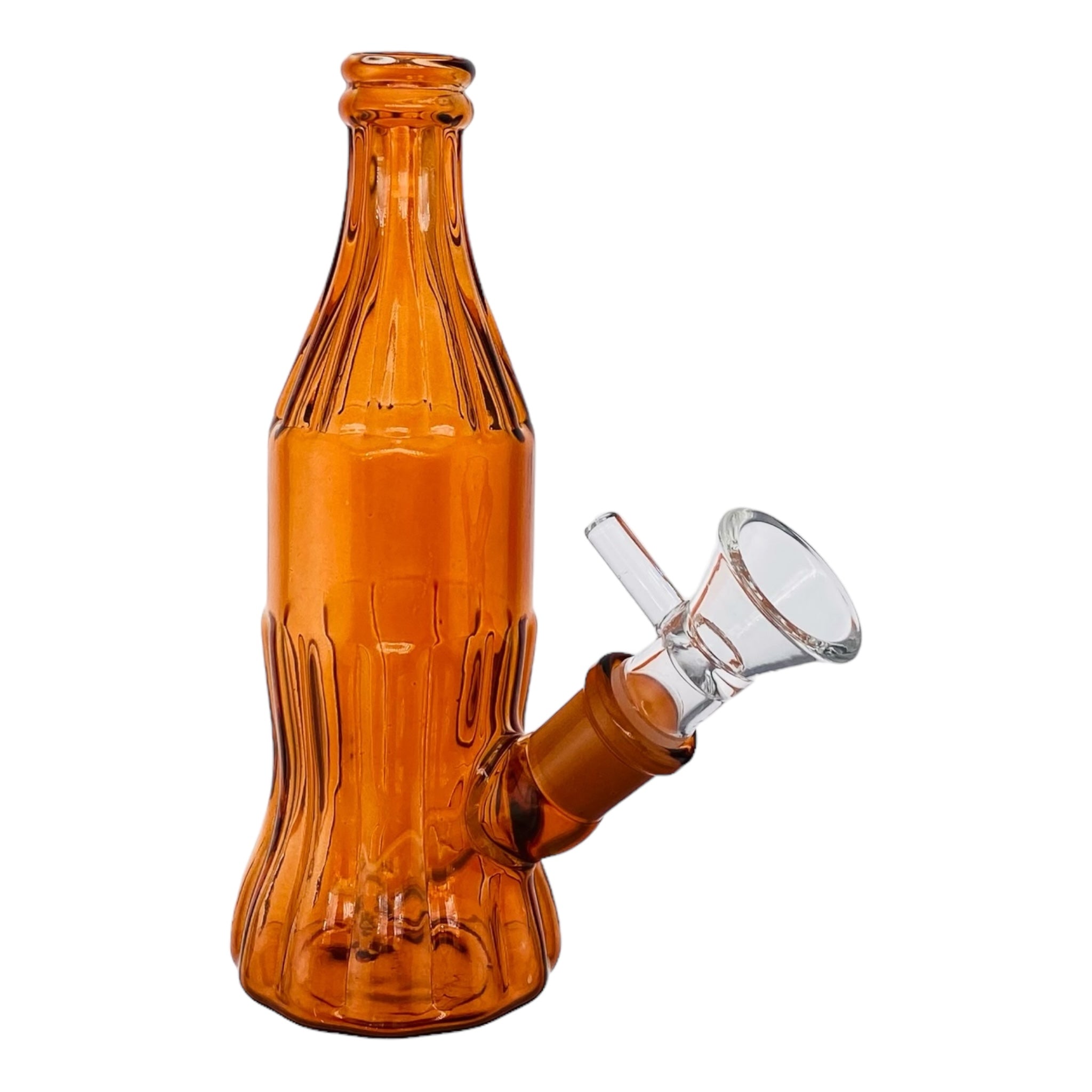 Glass Cola Bottle Bong Amber Brown