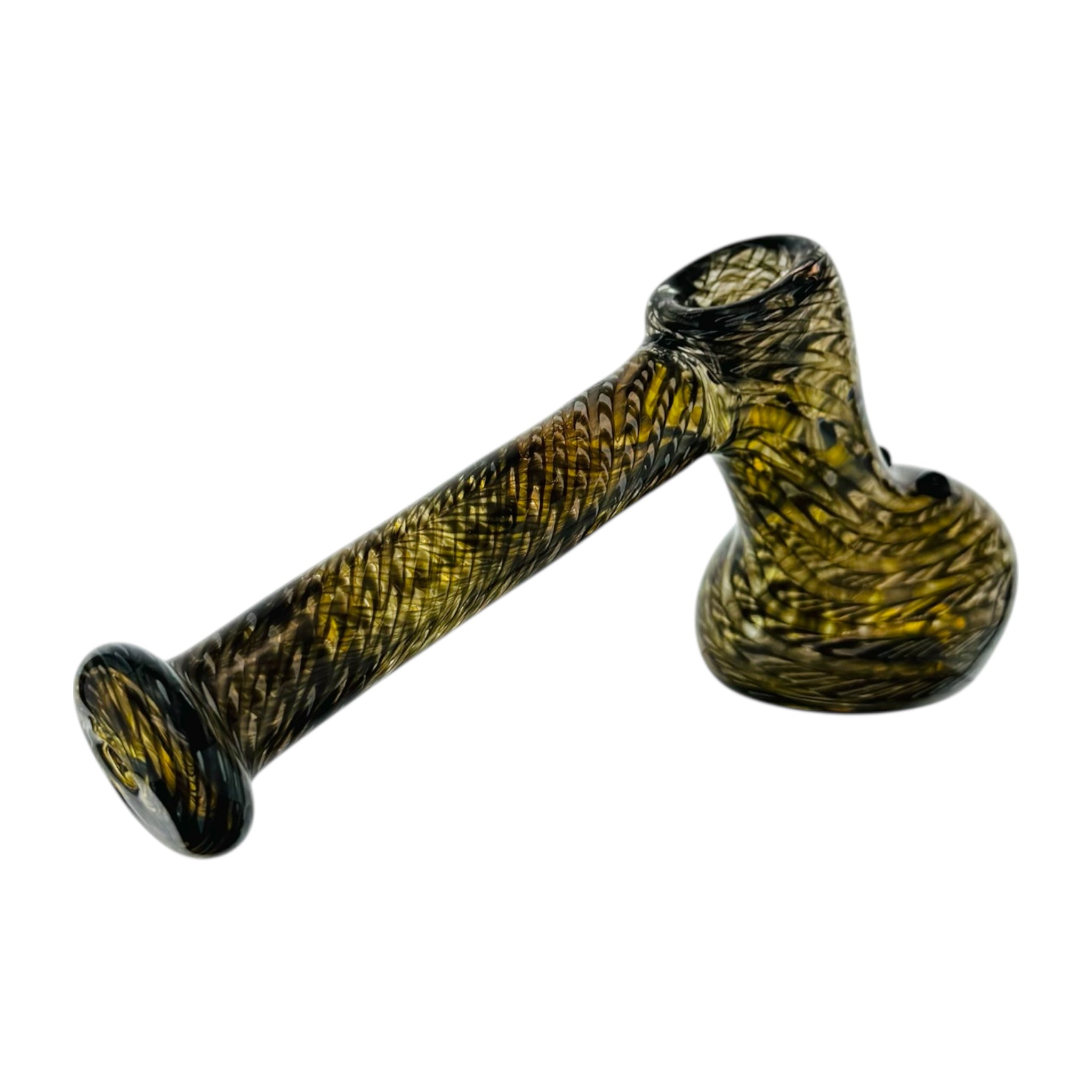 Black Wrap And Rake Hammer Bubbler Water Pipe on white back ground