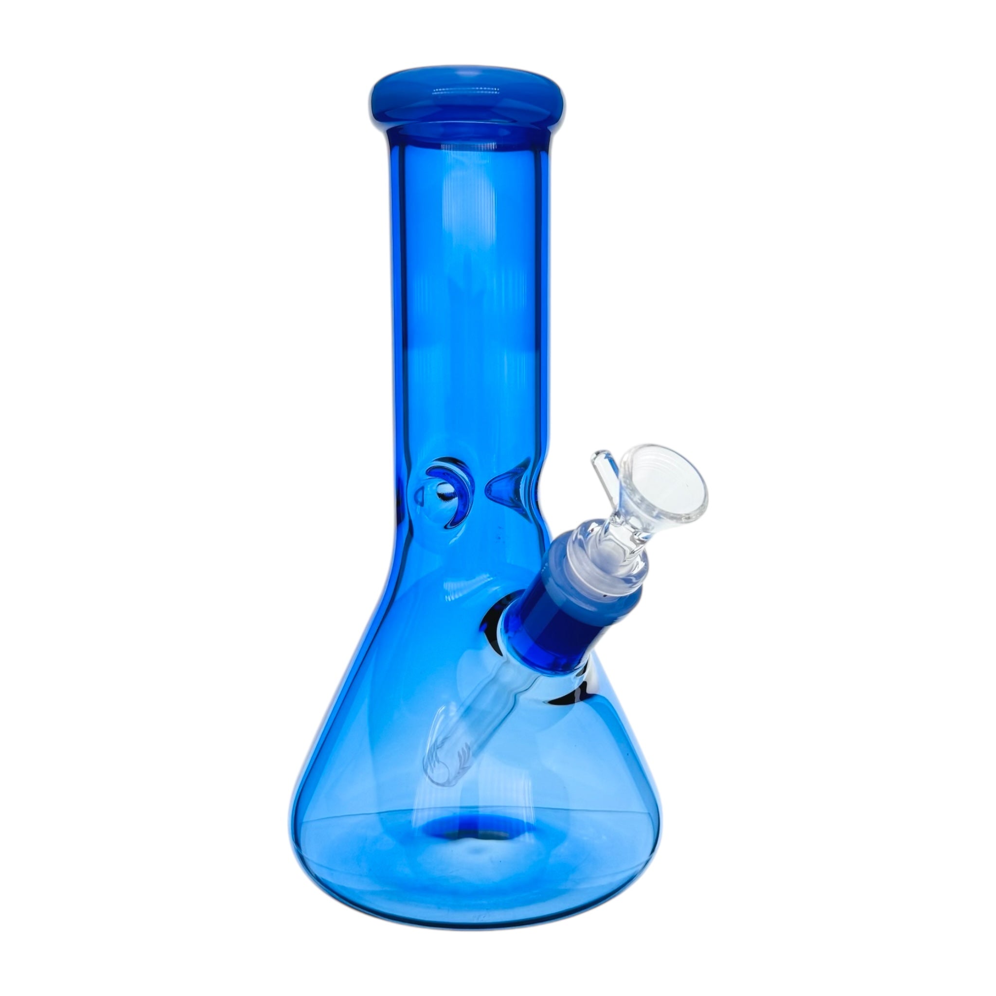 Blue Glass Beaker Bong Water Pipe With Wide Neck 10 Inch
