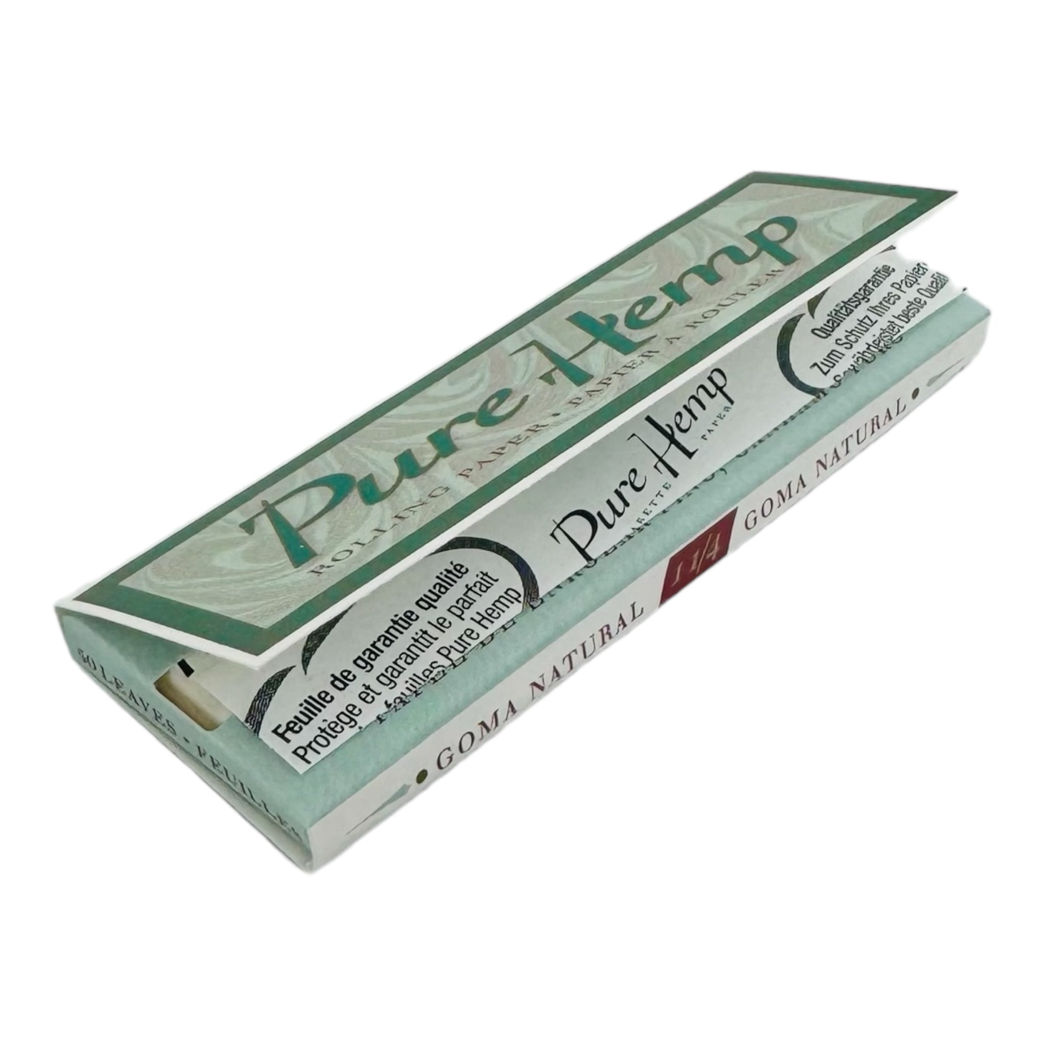 Pure Hemp 1-1/4" Rolling Papers - 5 Packs