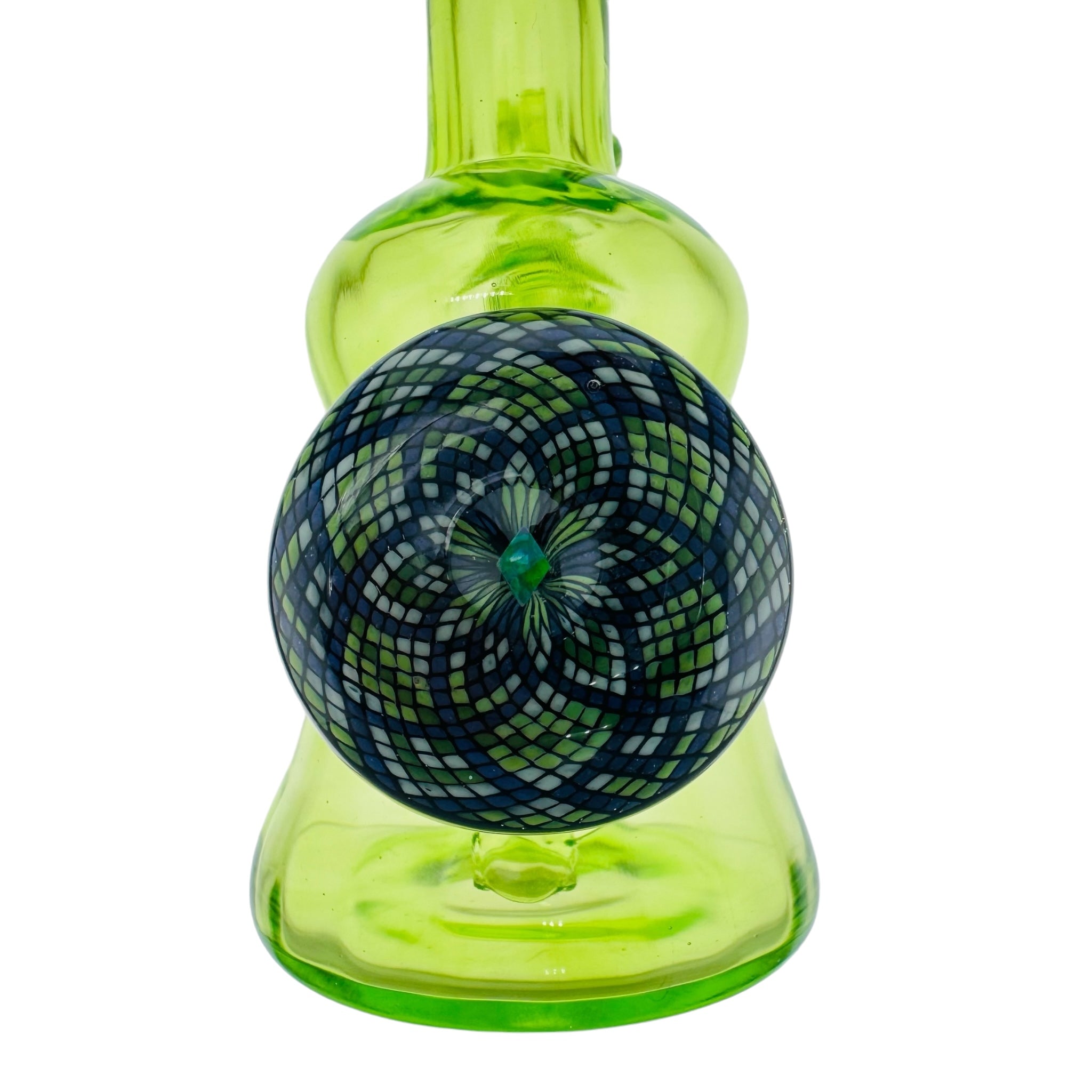 Ty Watts Heady Glass Dab Rig And Bong Hatorade Green Minitube With Quartz Swing Arm Bucket