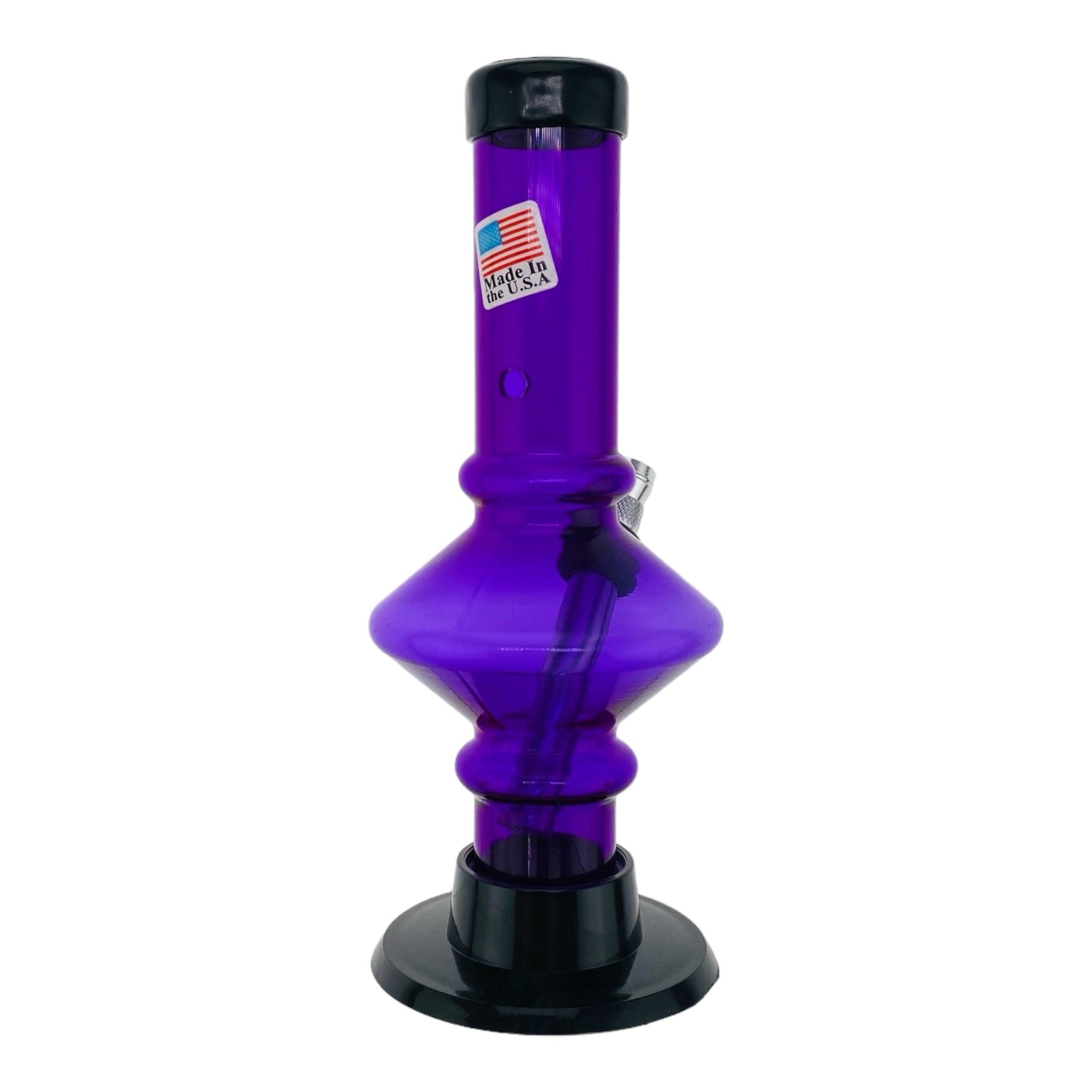 Mini Plastic Bong With Carb Hole And Metal Bowl