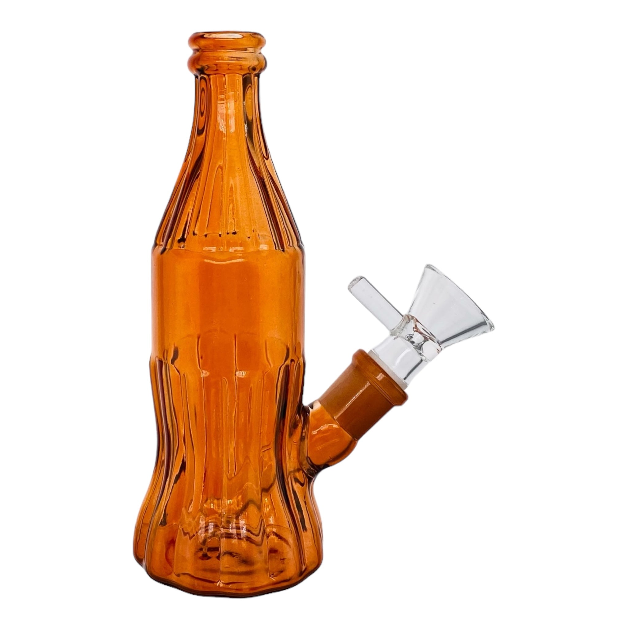 classic Glass Cola Bottle Bong Amber Brown