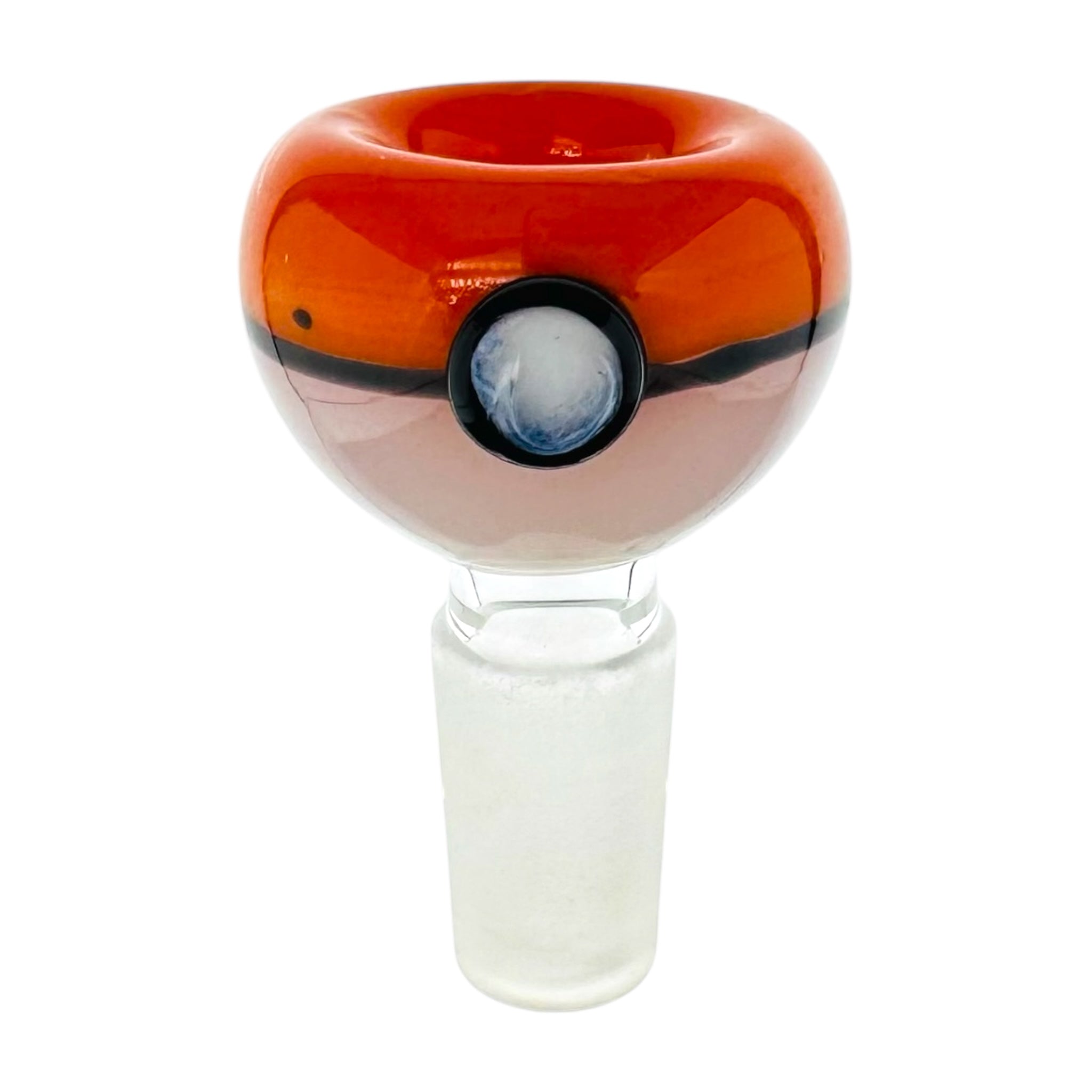 Orange Poke Ball Bong Bowl Piece