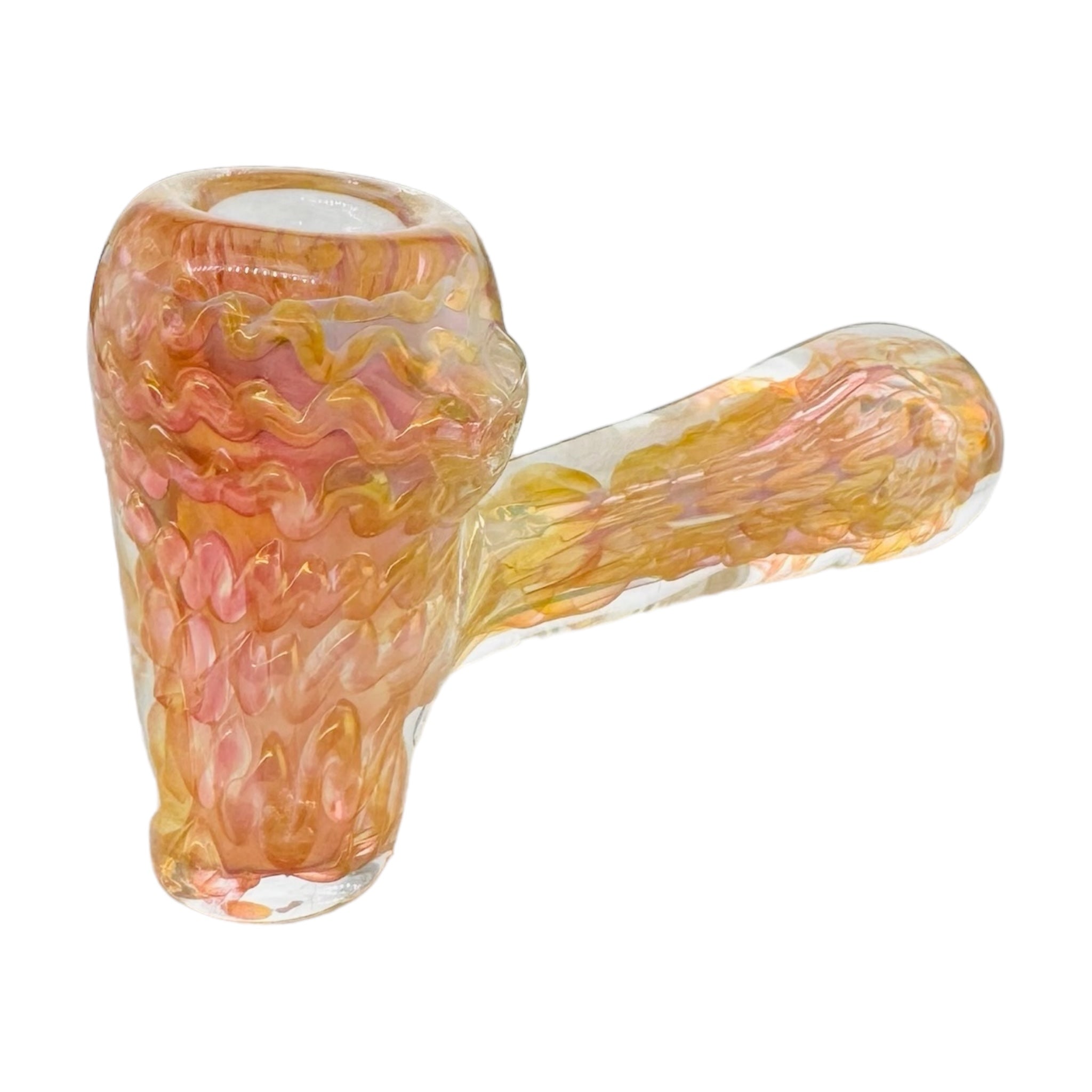 Hammer Hand Pipe Medium Size Gold Fumed