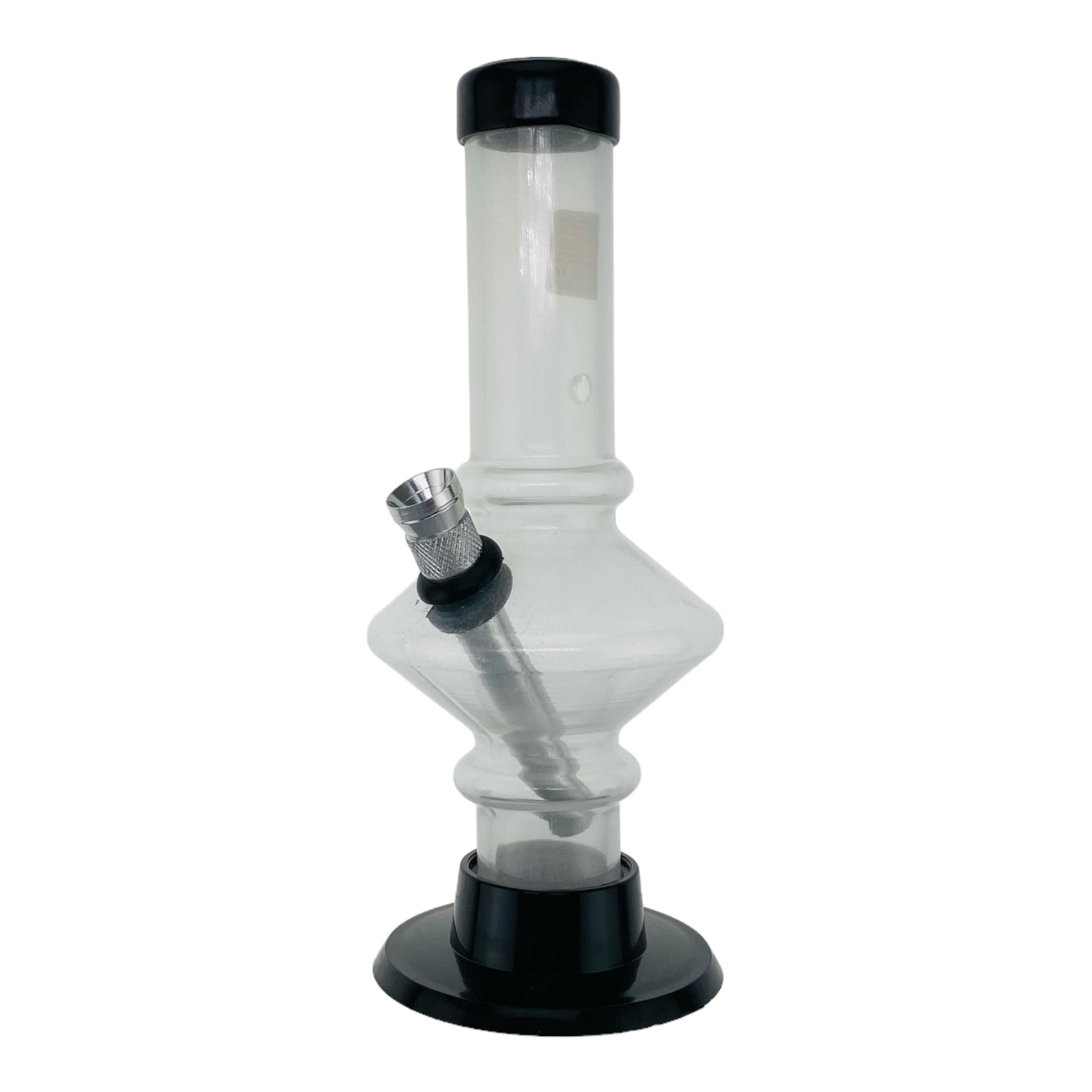 Mini Plastic Bong With Carb Hole And Metal Bowl