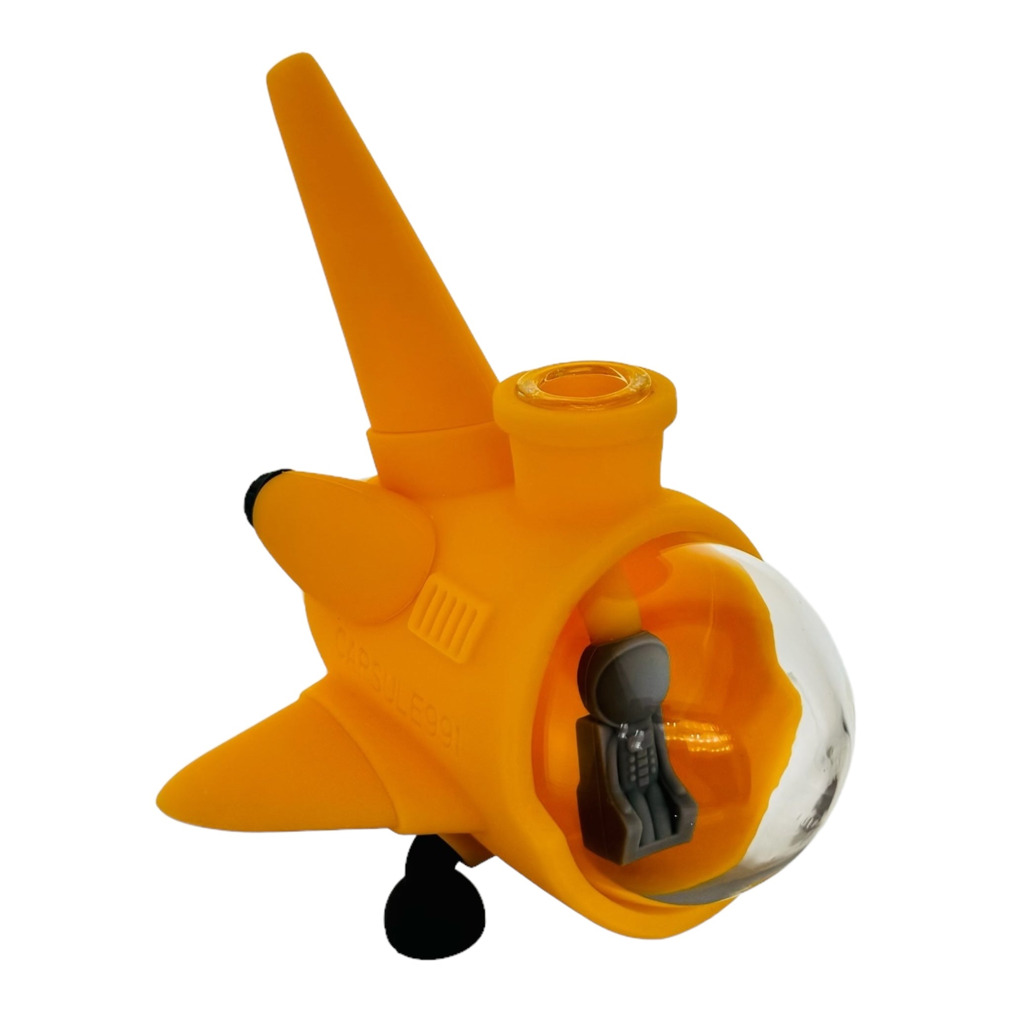 Yellow Space Ship Silicone Rubber Water Pipe Bong for cannabis for sale