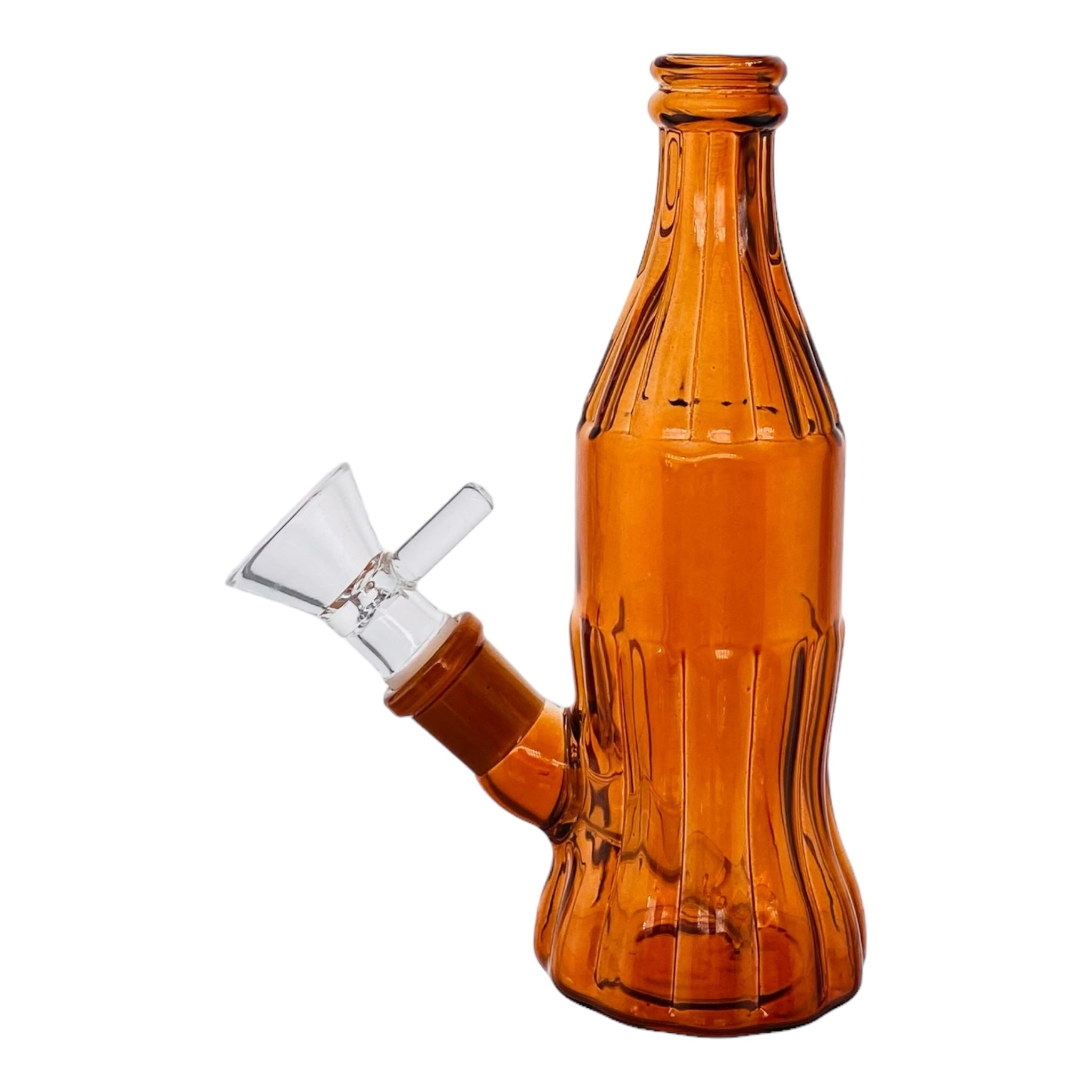 Glass Cola Bottle Bong Amber Brown