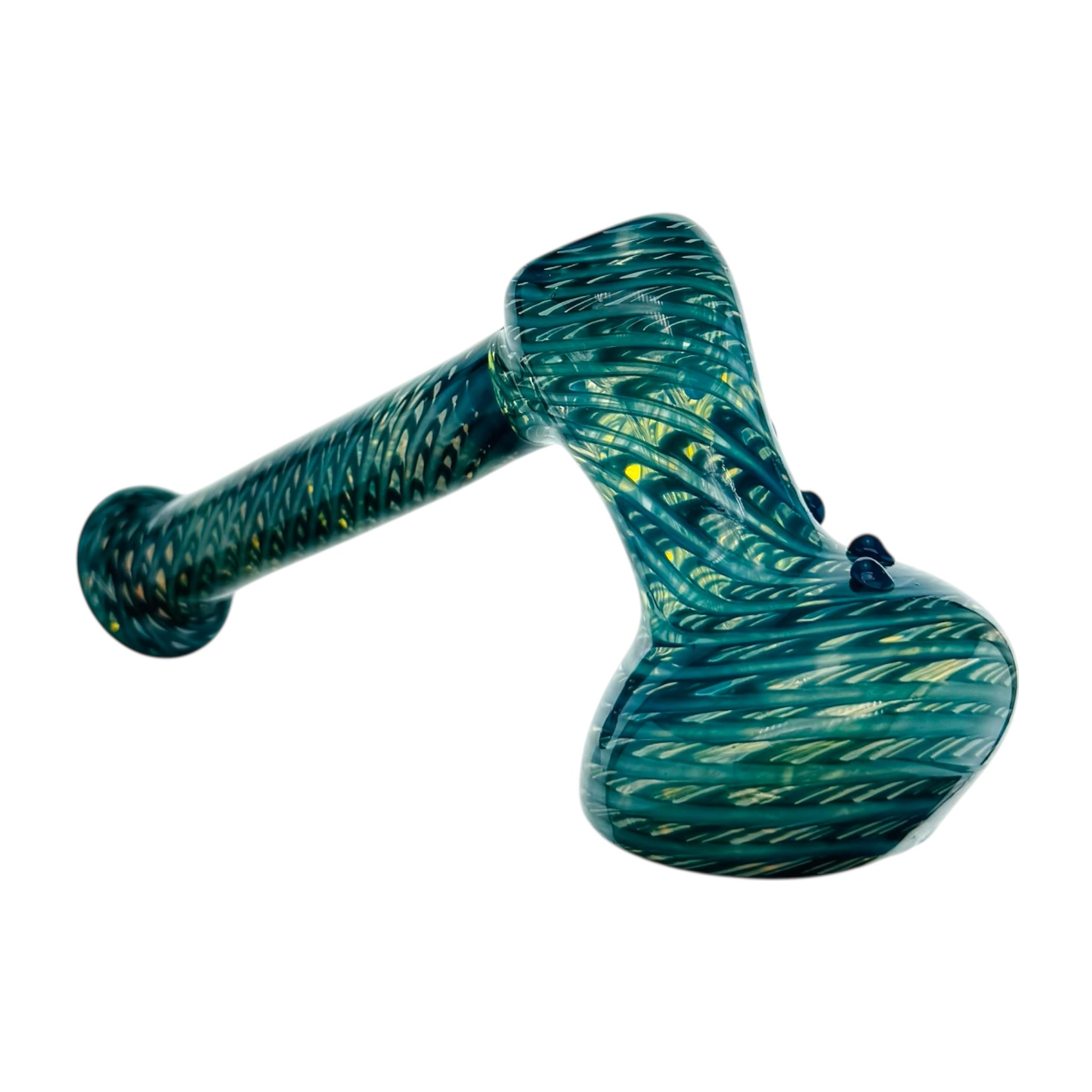 Blue Wrap And Rake Hammer Bubbler Water Pipe on white background