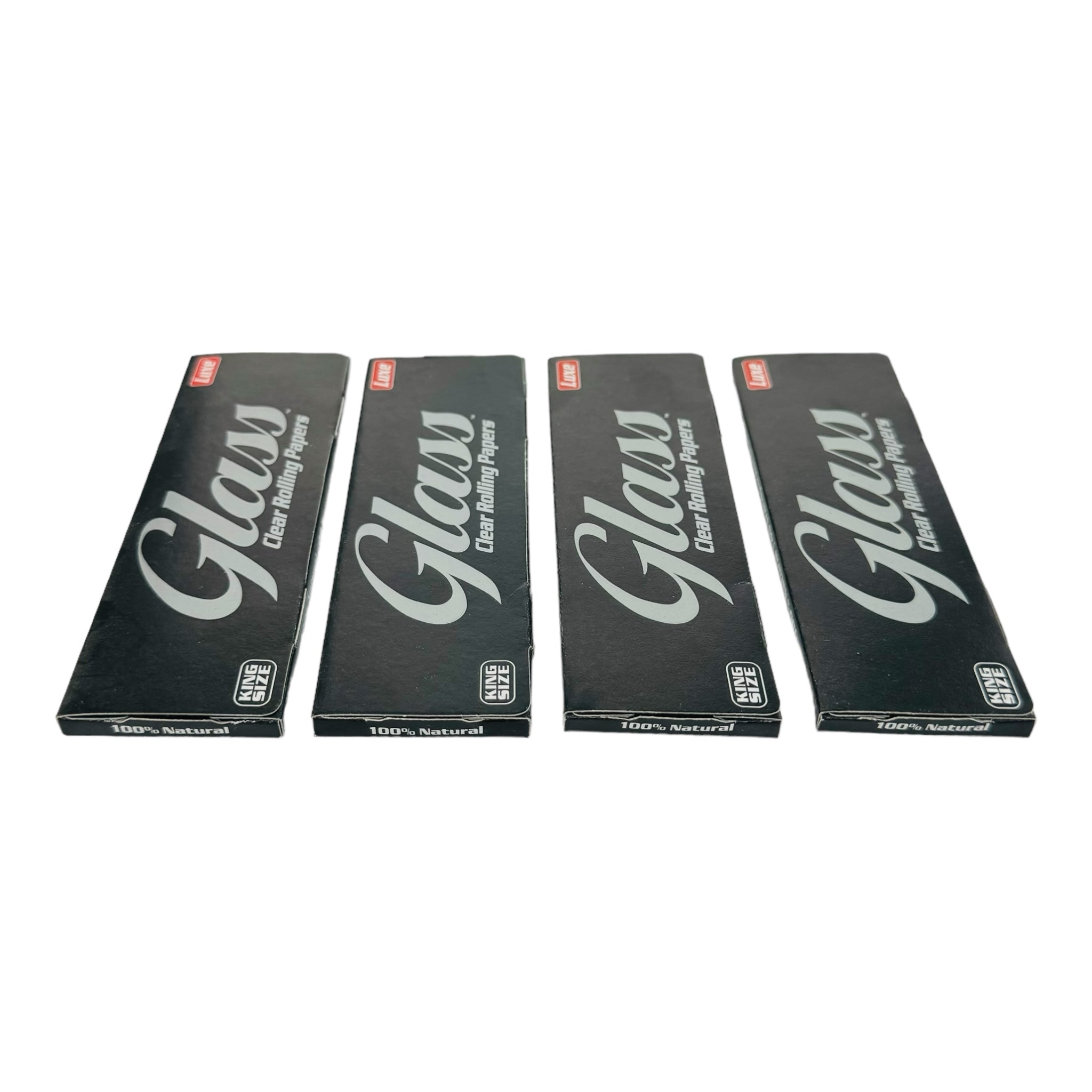 Glass Clear cellulose King Size Rolling Papers 4 Packs for sale