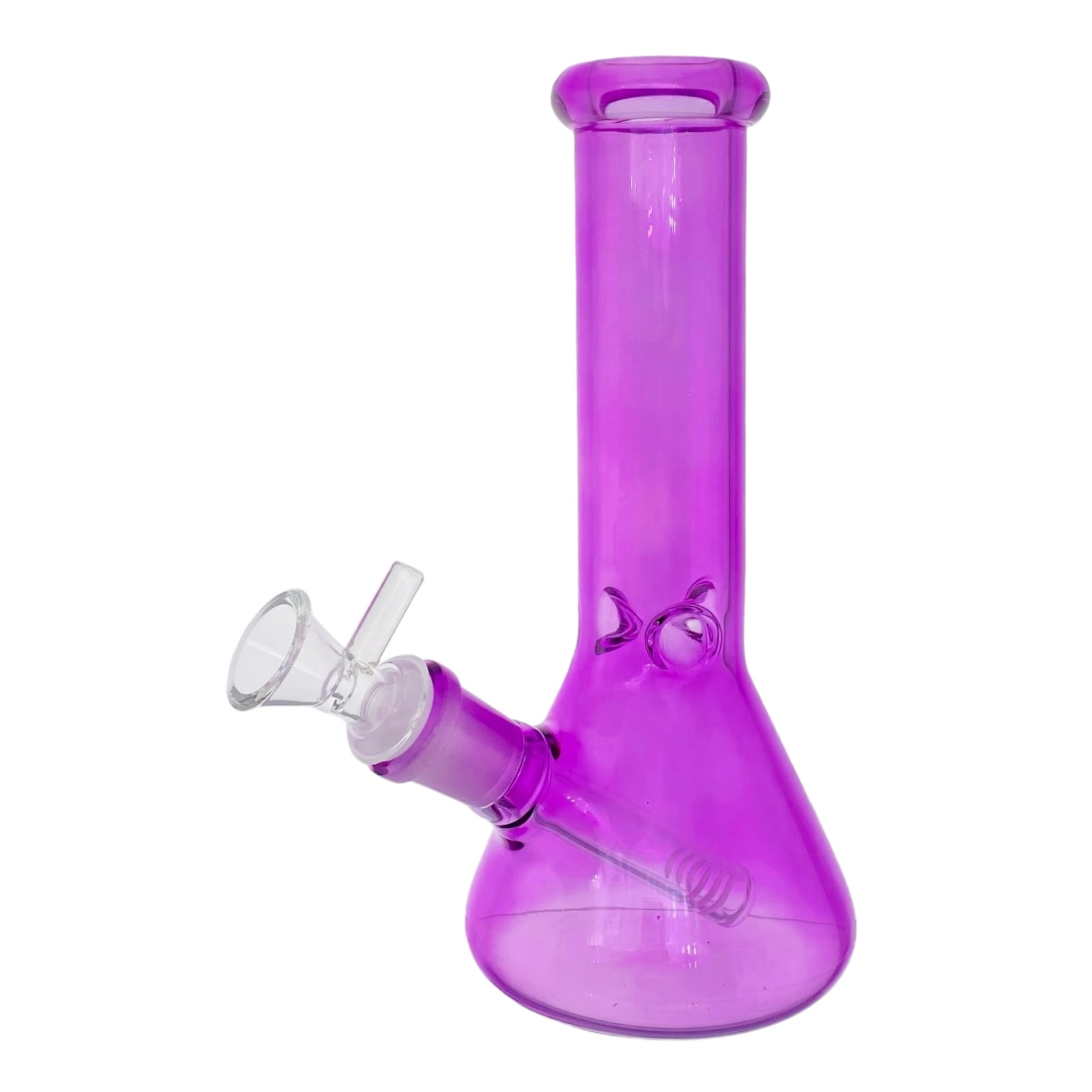 cute and girly Purple Small Beaker Glass Bong