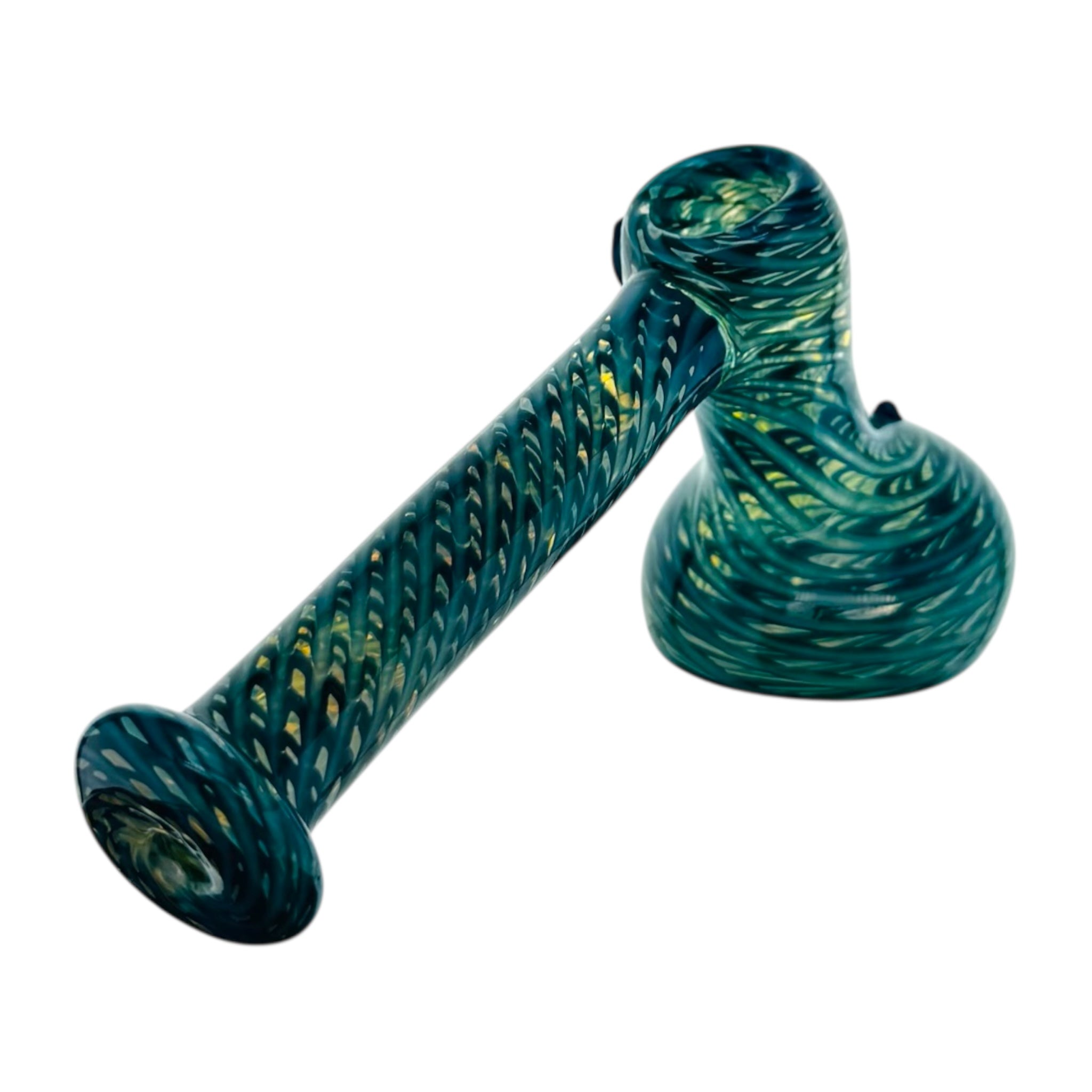 Blue Wrap And Rake Hammer Bubbler Water Pipe on white background