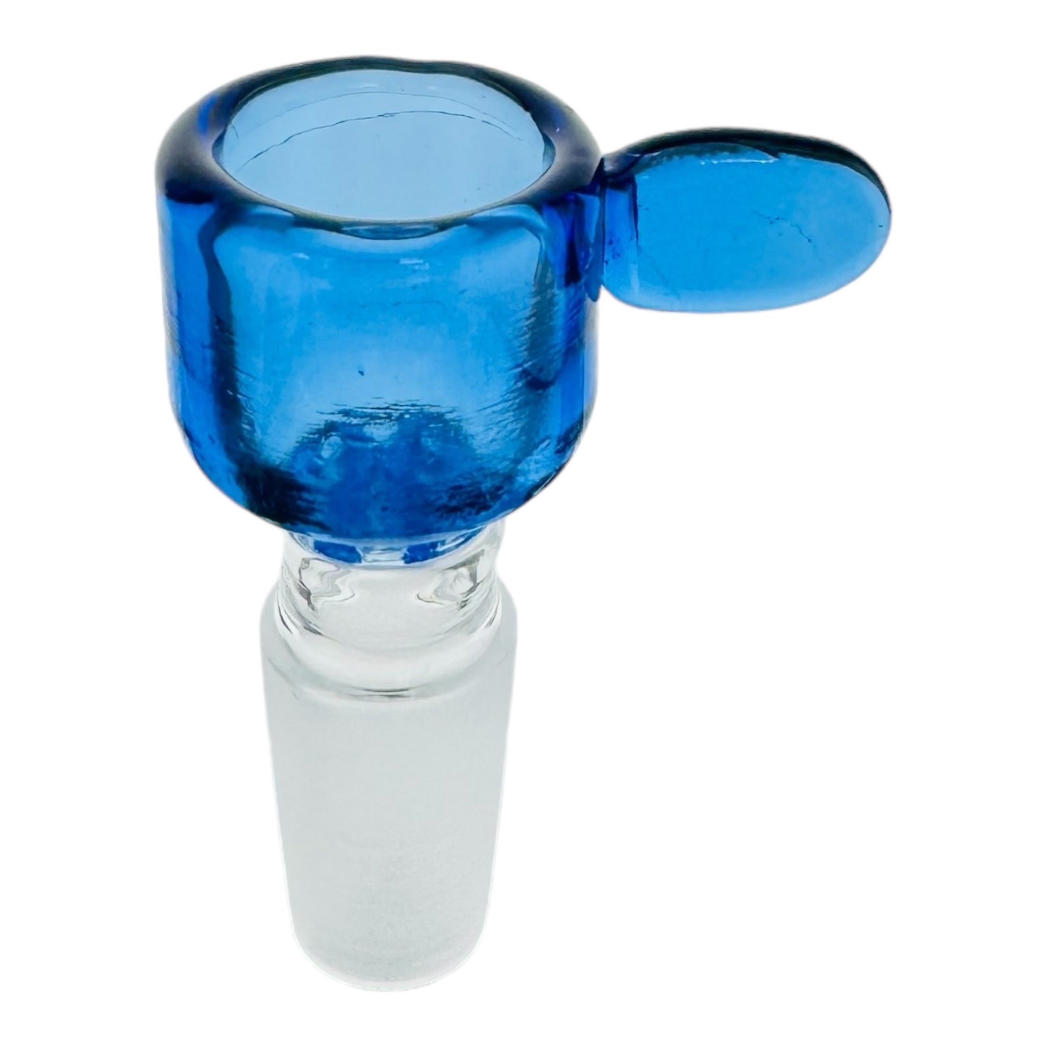 14mm Flower Bowl Blue Cylinder With Built In Screen