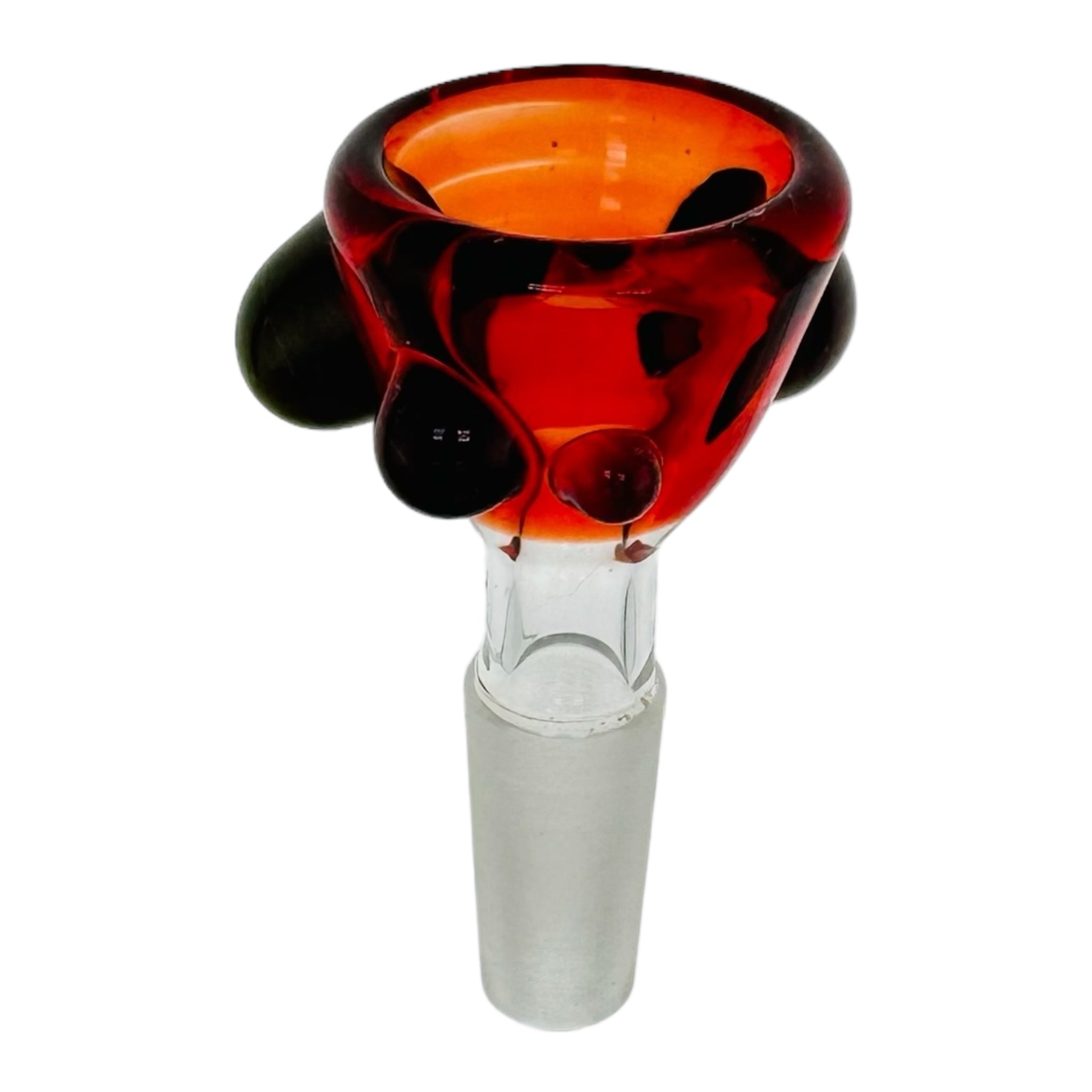 Arko Glass 10mm Flower Bowl Red Bowl With Alientech Dots