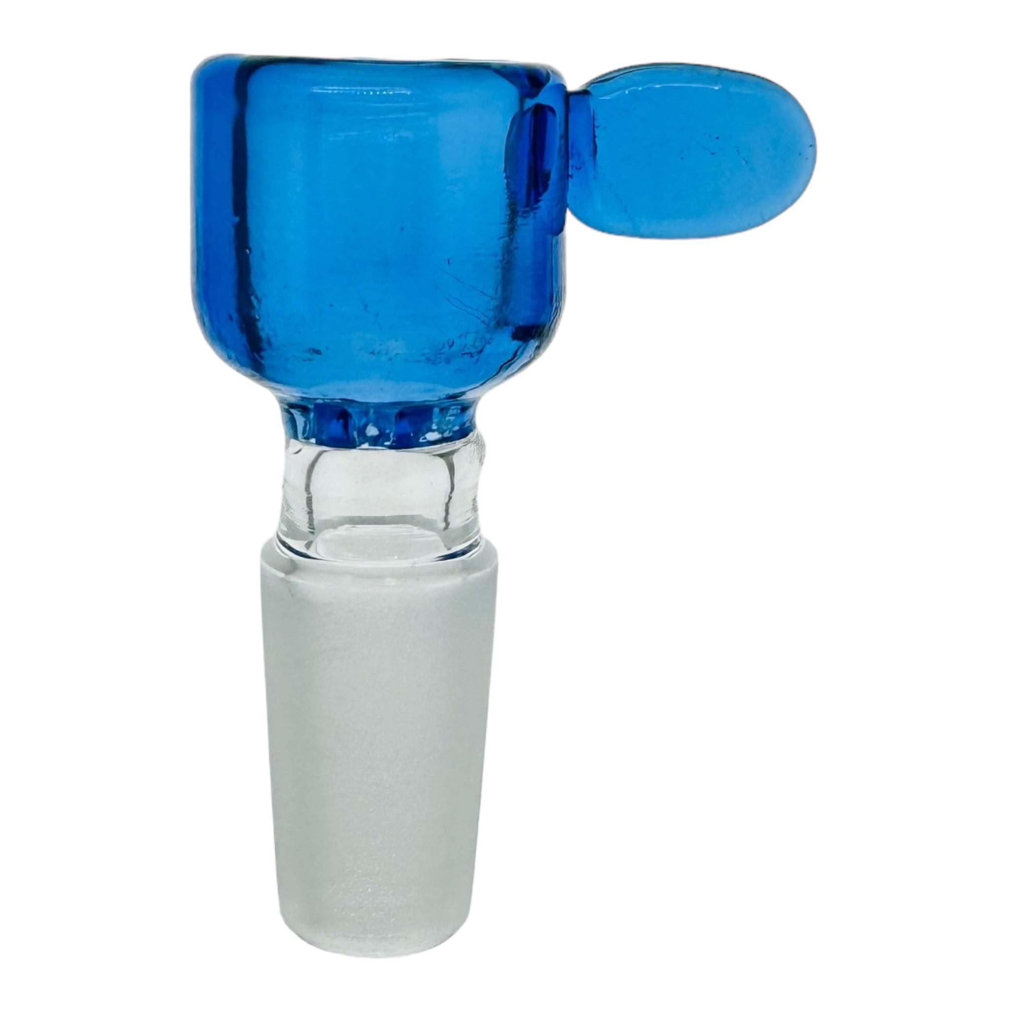 14mm Flower Bowl Blue Cylinder With Built In Screen
