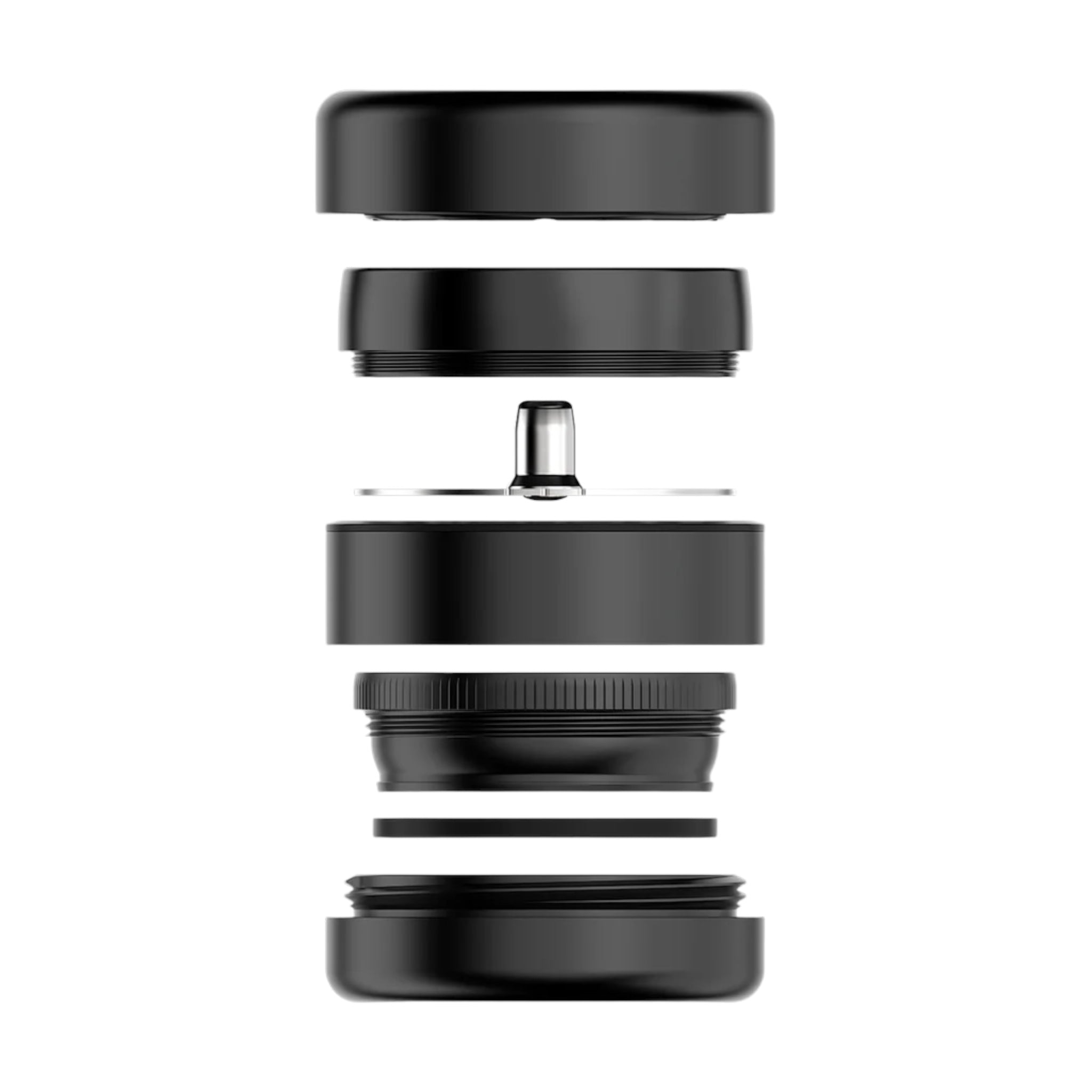 Flower Mill Grinder Next Gen Premium 2.5" Aluminum Series - Black