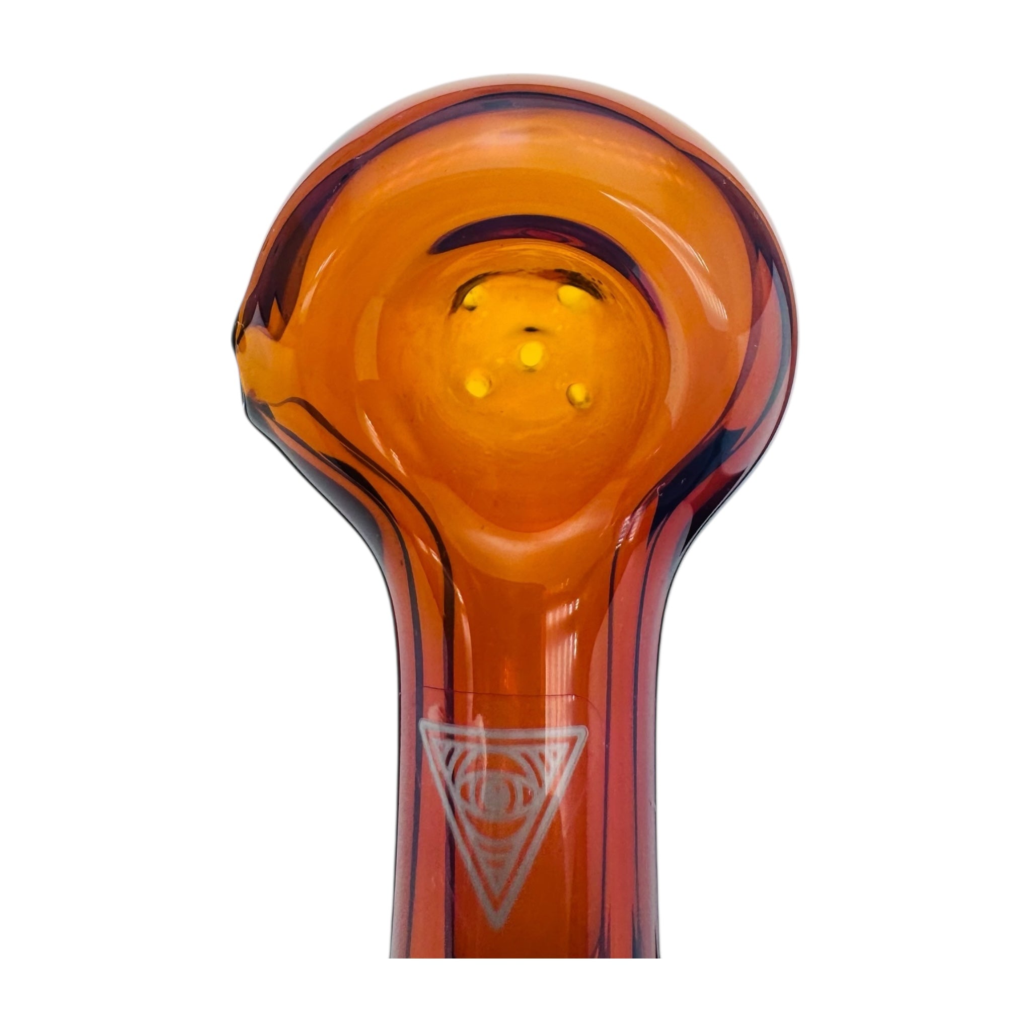 Glass Hand Pipe With Five Holes