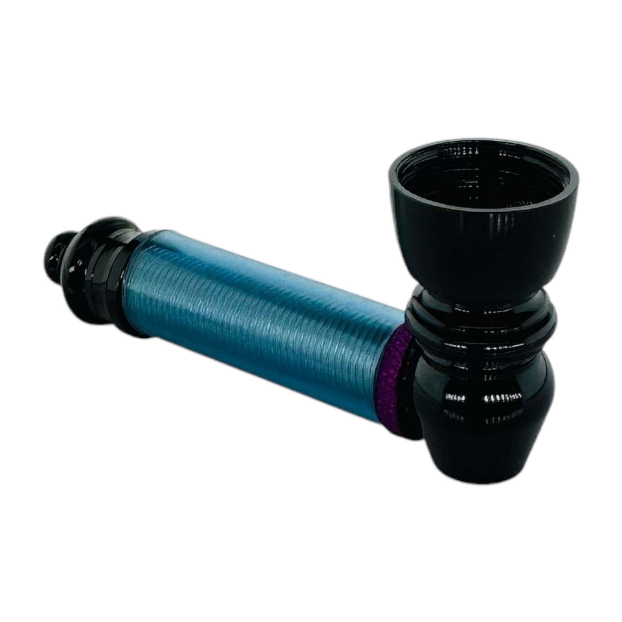 blue Metal Hand Pipes Black & Color Basic Aluminum Metal Smoking Pipe