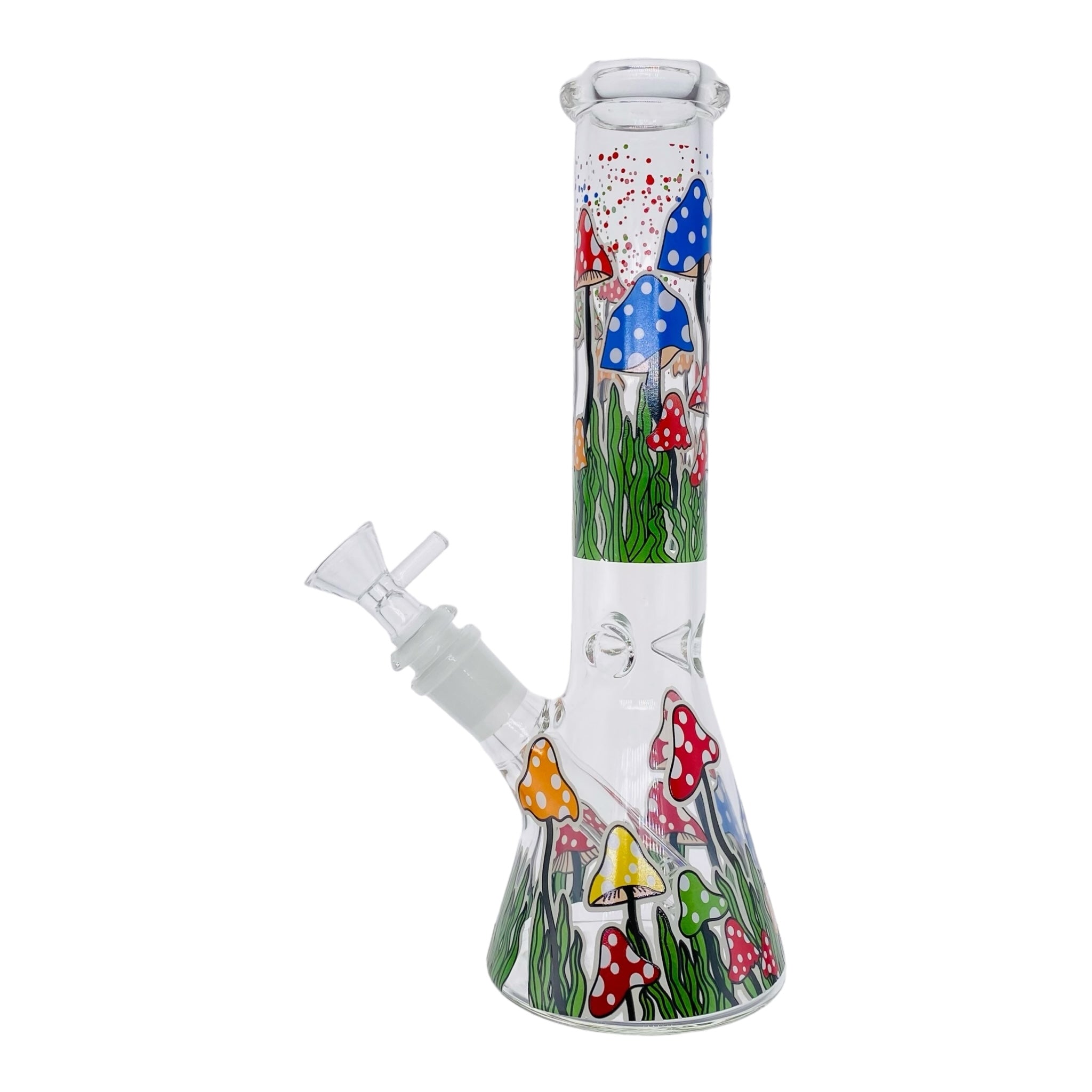 cute Colorful Magical Mushroom Beaker Bong 10 Inches for sale free shipping