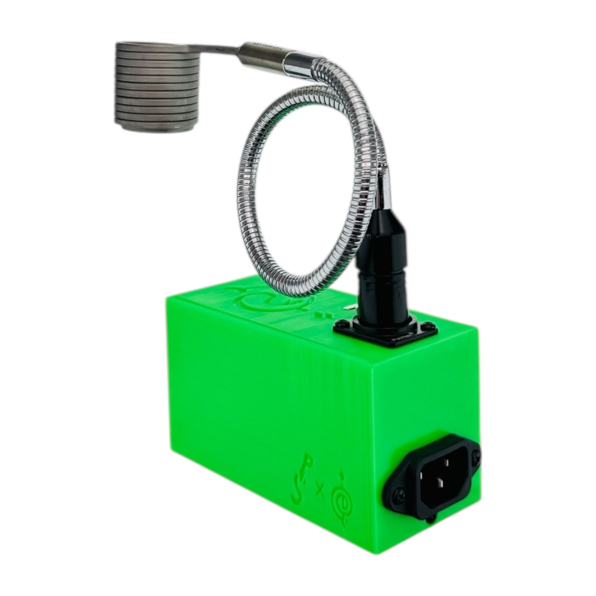 Disorderly Conduction Enail - DC Heat Station E-Nail 3D Printed Controller With V2 XXL Slurper Cobra Coil - Neon Green