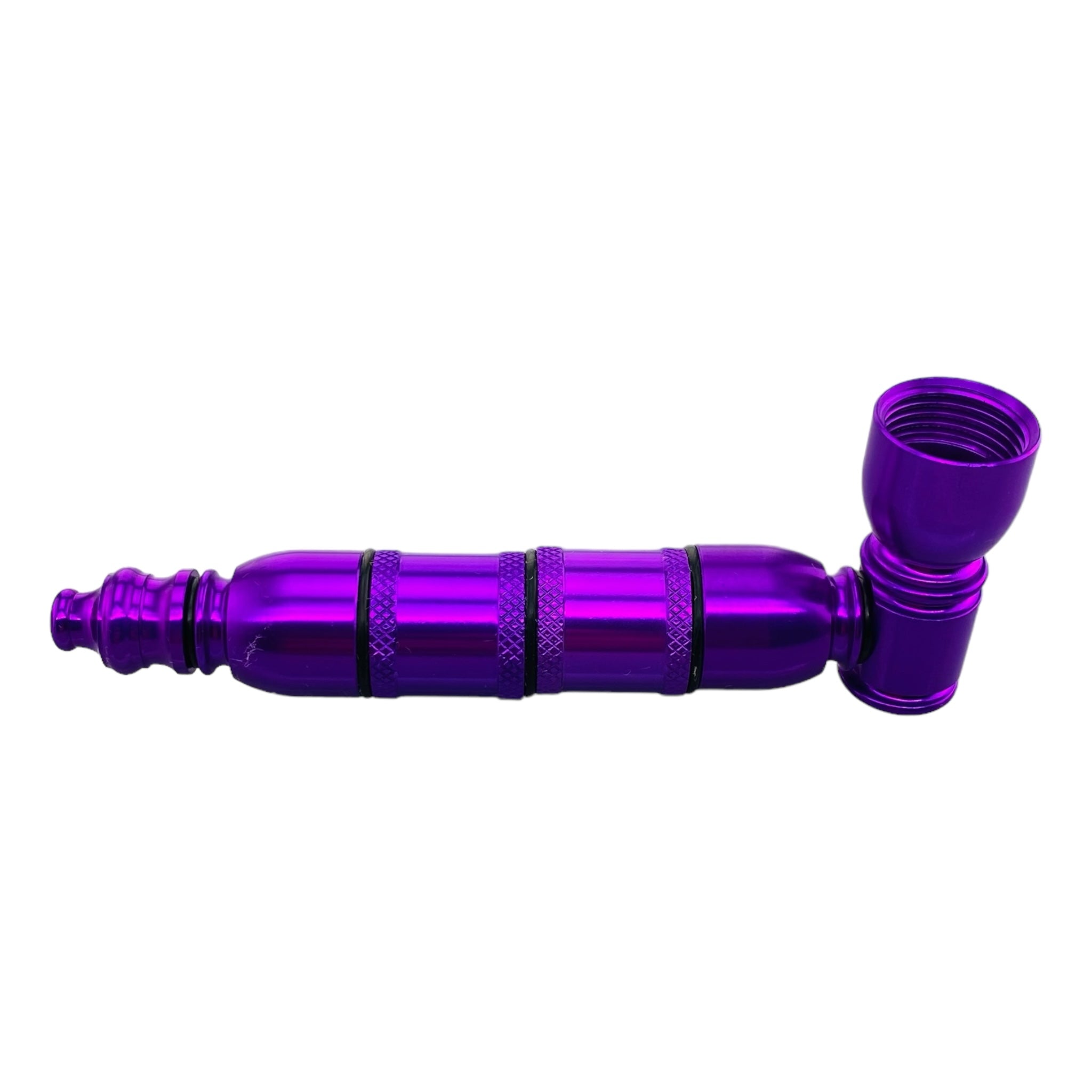 Metal Hand Pipes - Purple Extra Large Chamber Hand Pipe