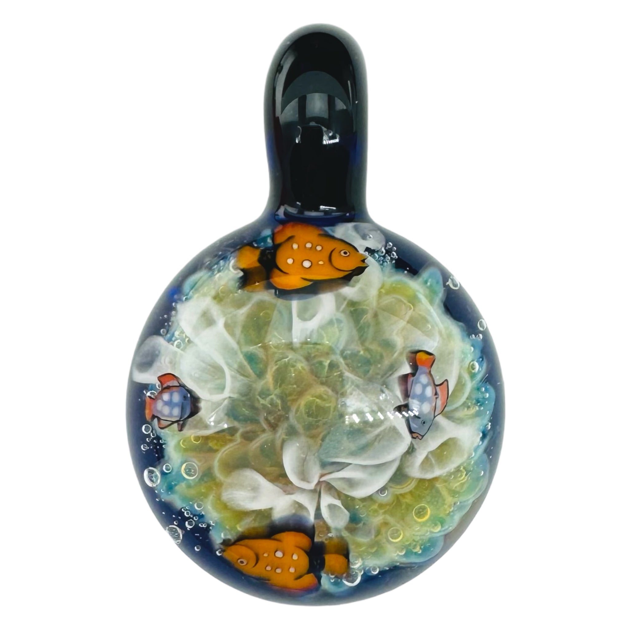 cute mini fish glass bong by kevin howell glass